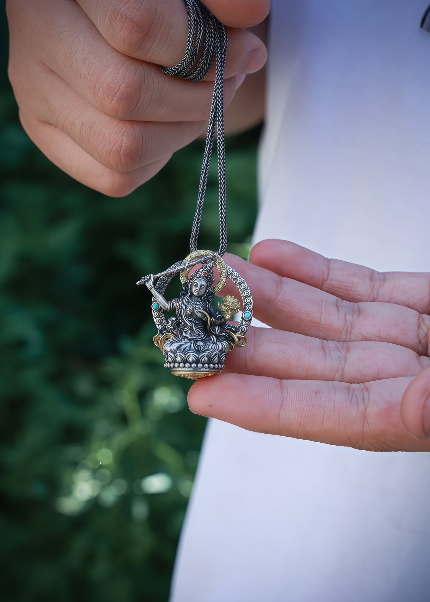 Buddha Trace Manjushri Bodhisattva Pendant Buddha Trace