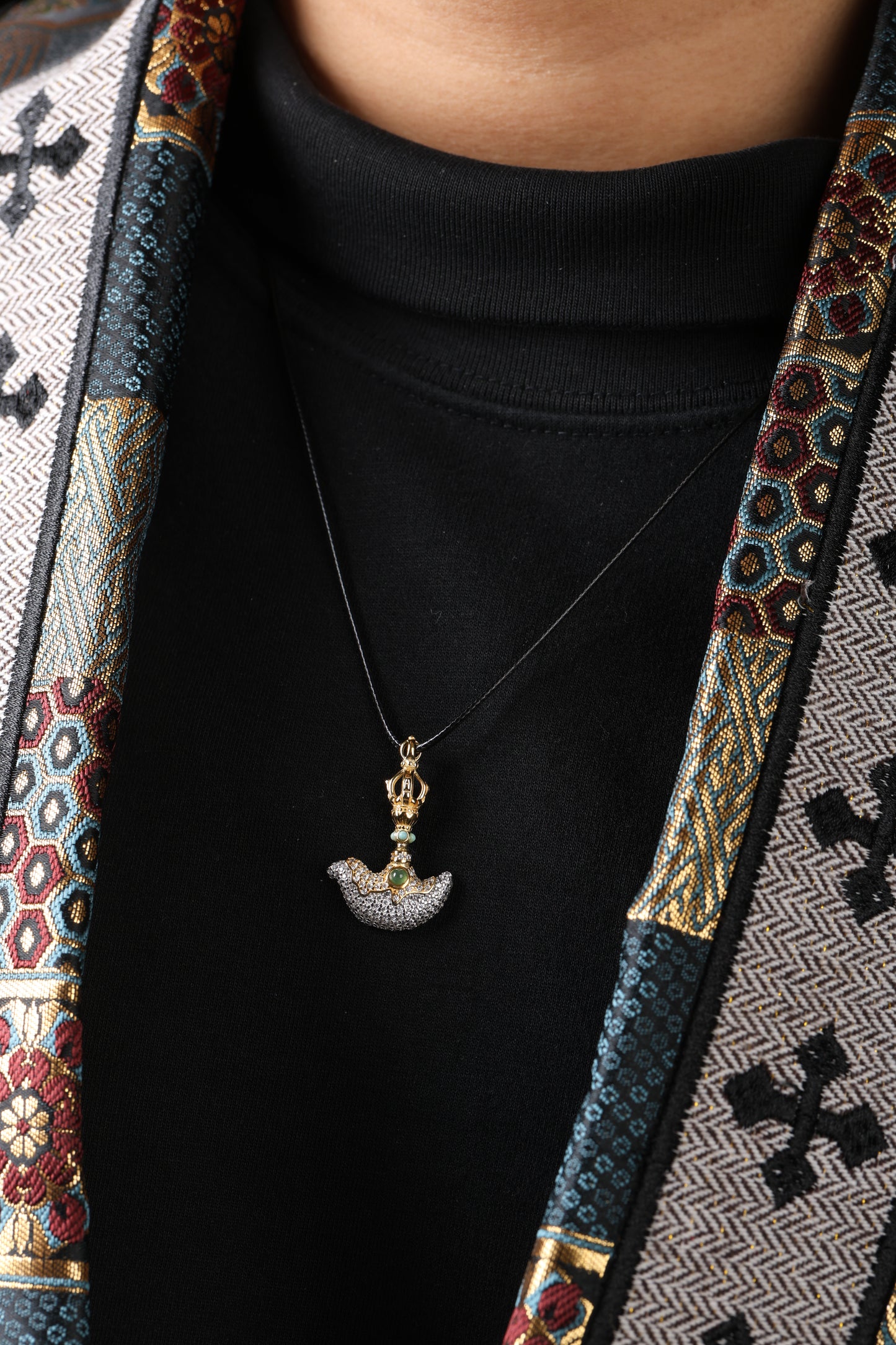 Buddha Trace Tibetan Vajra Axe Pendant Buddha Trace