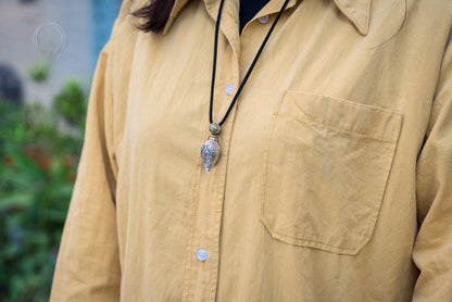 Buddha Trace Dharma conch shell pendant Buddha Trace