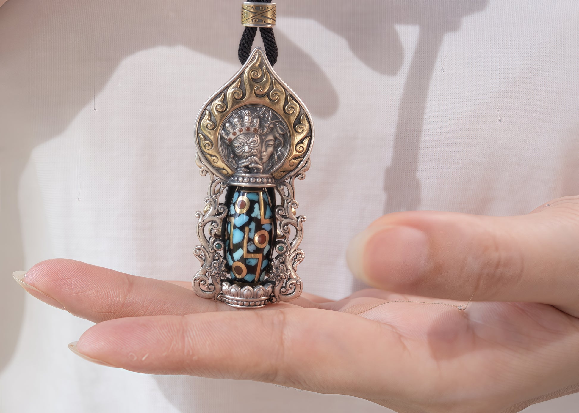 Buddha Trace Zakiram Wulan Flower Pendant Buddha Trace