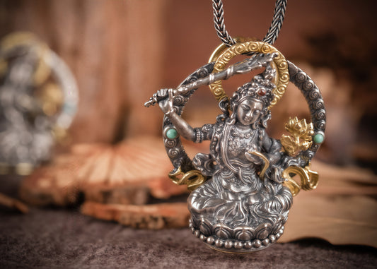 Buddha Trace Manjushri Bodhisattva Pendant Buddha Trace