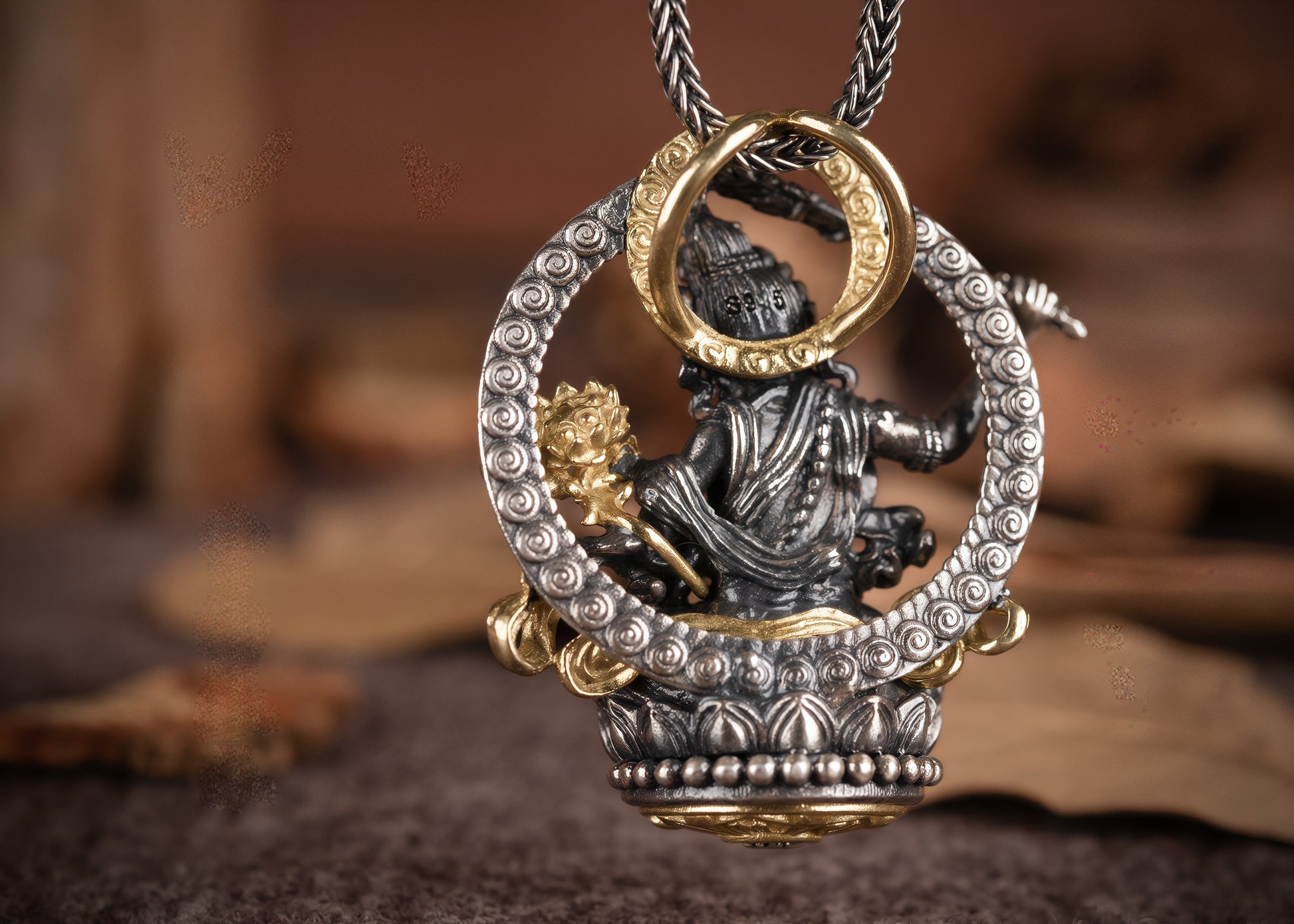 Buddha Trace Manjushri Bodhisattva Pendant Buddha Trace