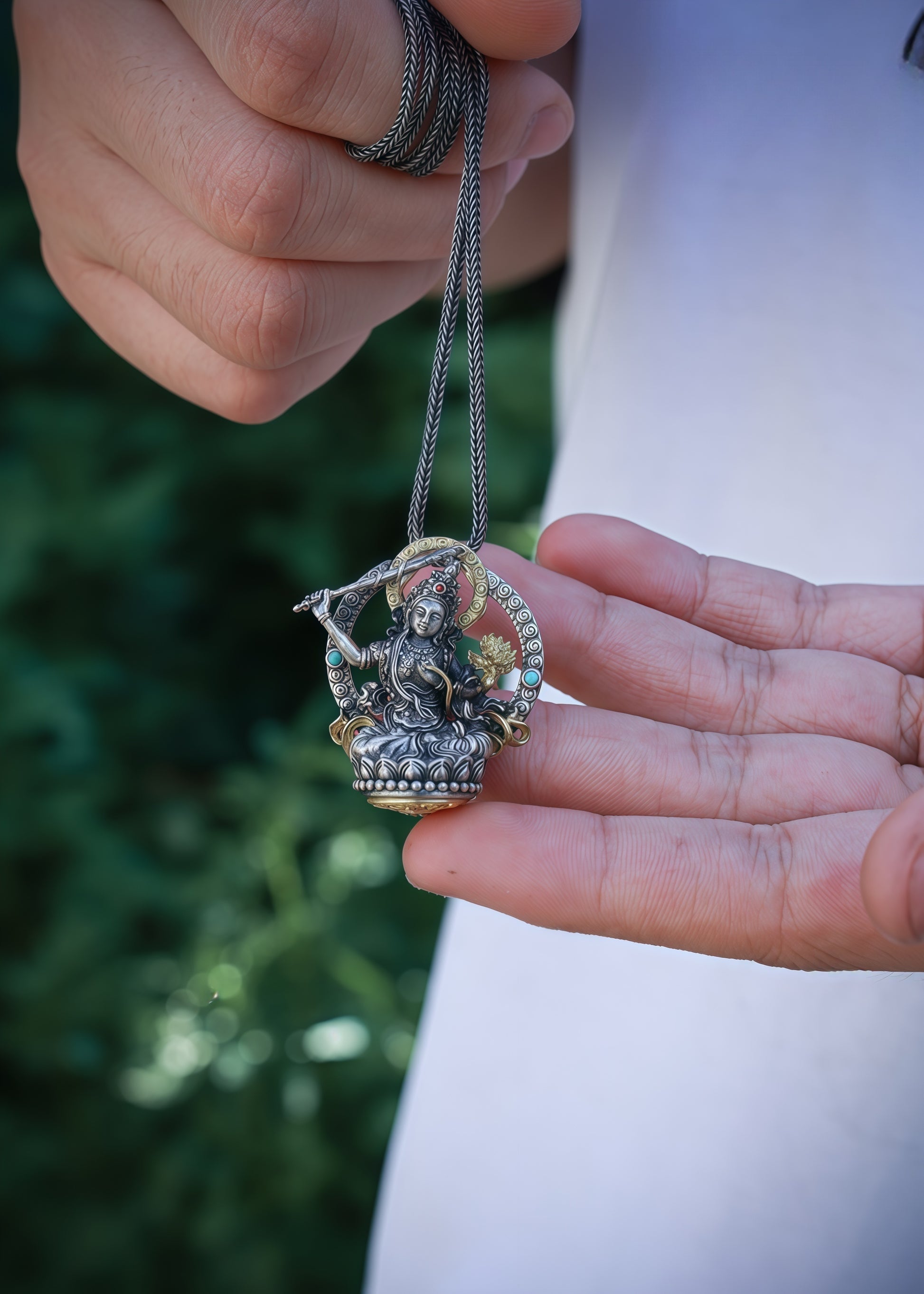 Buddha Trace Manjushri Bodhisattva Pendant Buddha Trace