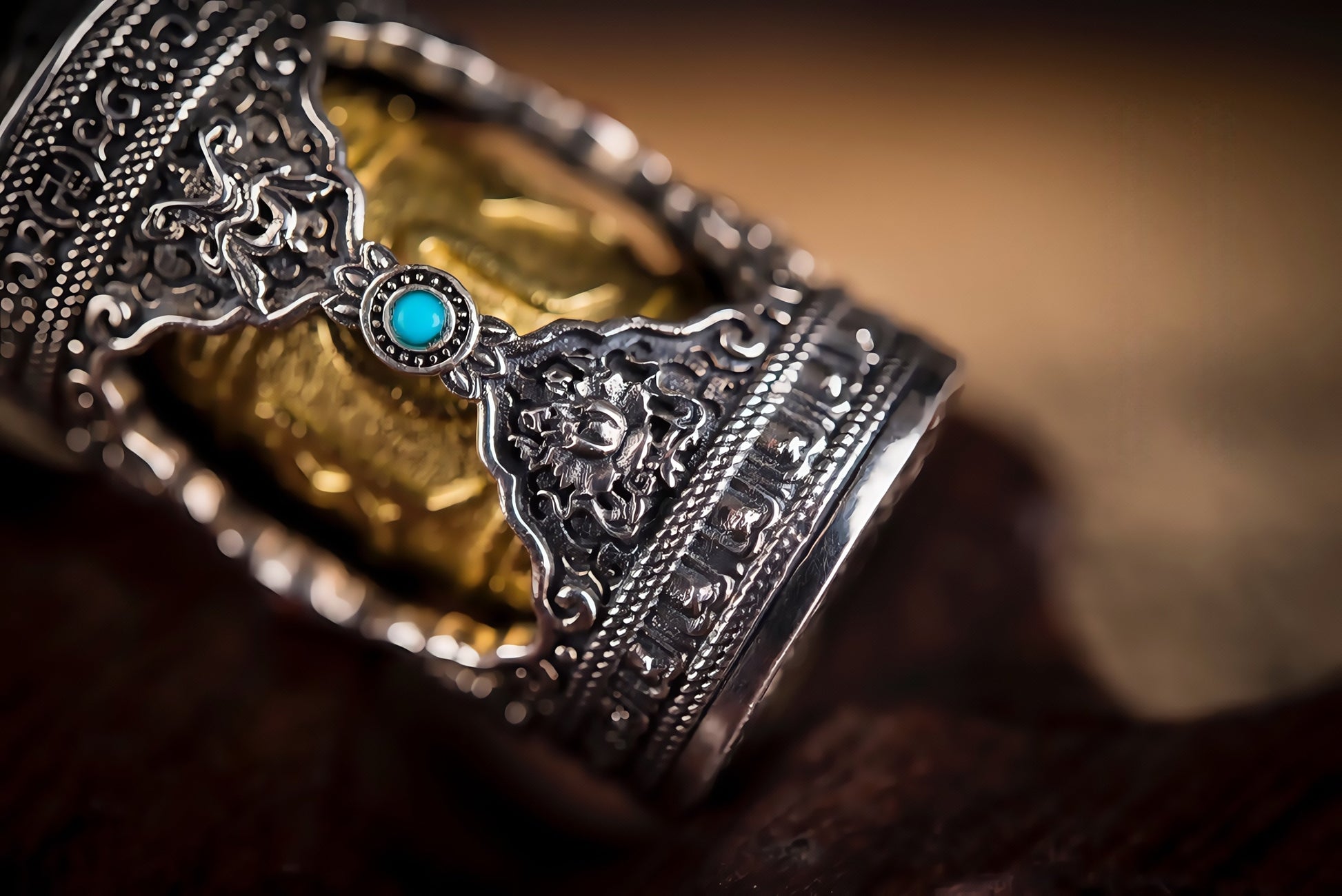 Buddha Trace six-character mantra pendant Buddha Trace