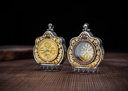 Buddha Trace vajra cross pendant Buddha Trace