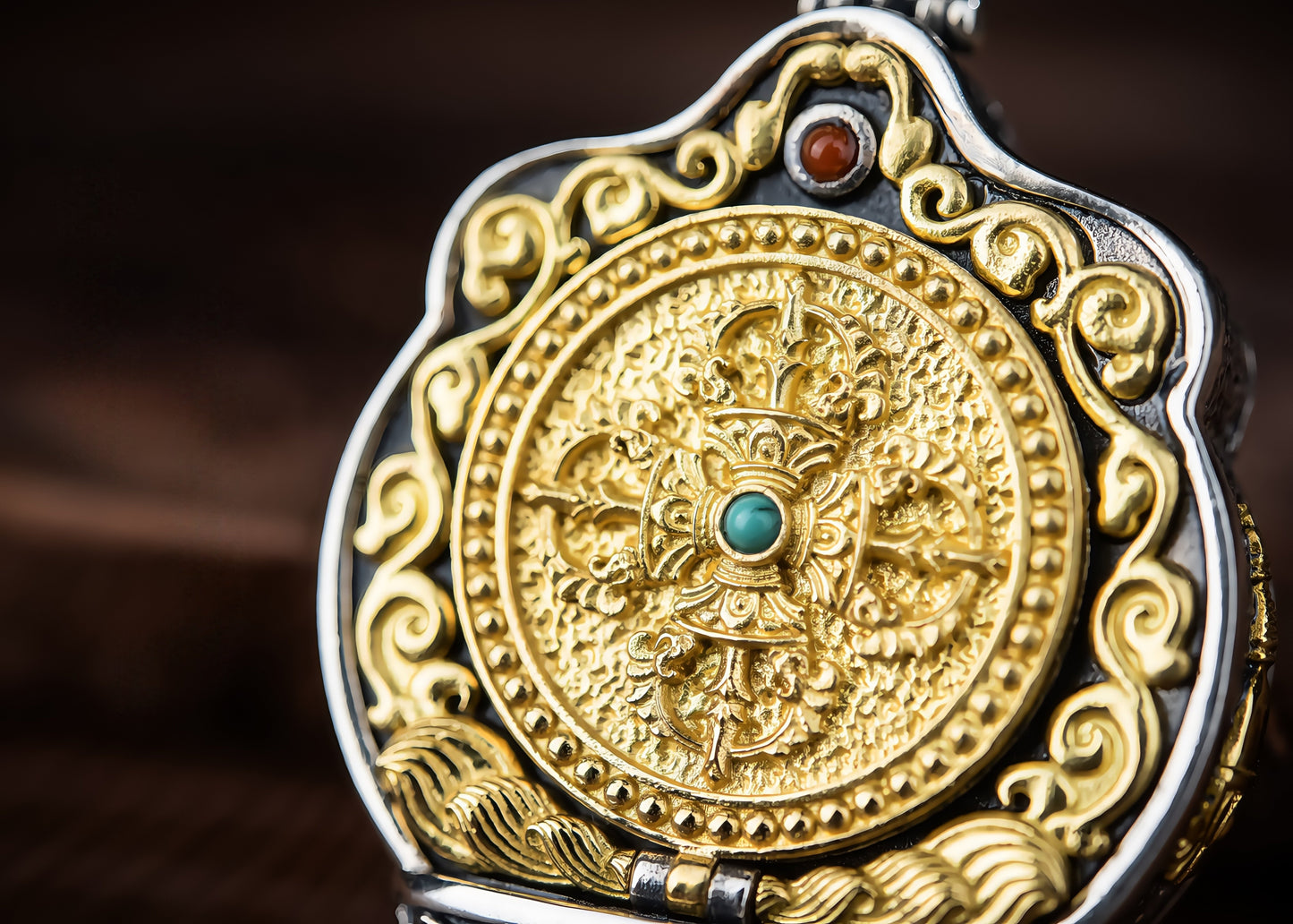 Buddha Trace vajra cross pendant Buddha Trace