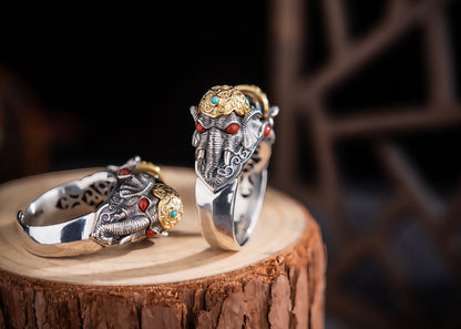 Buddha Trace Divine Ganesha Ring Buddha Trace