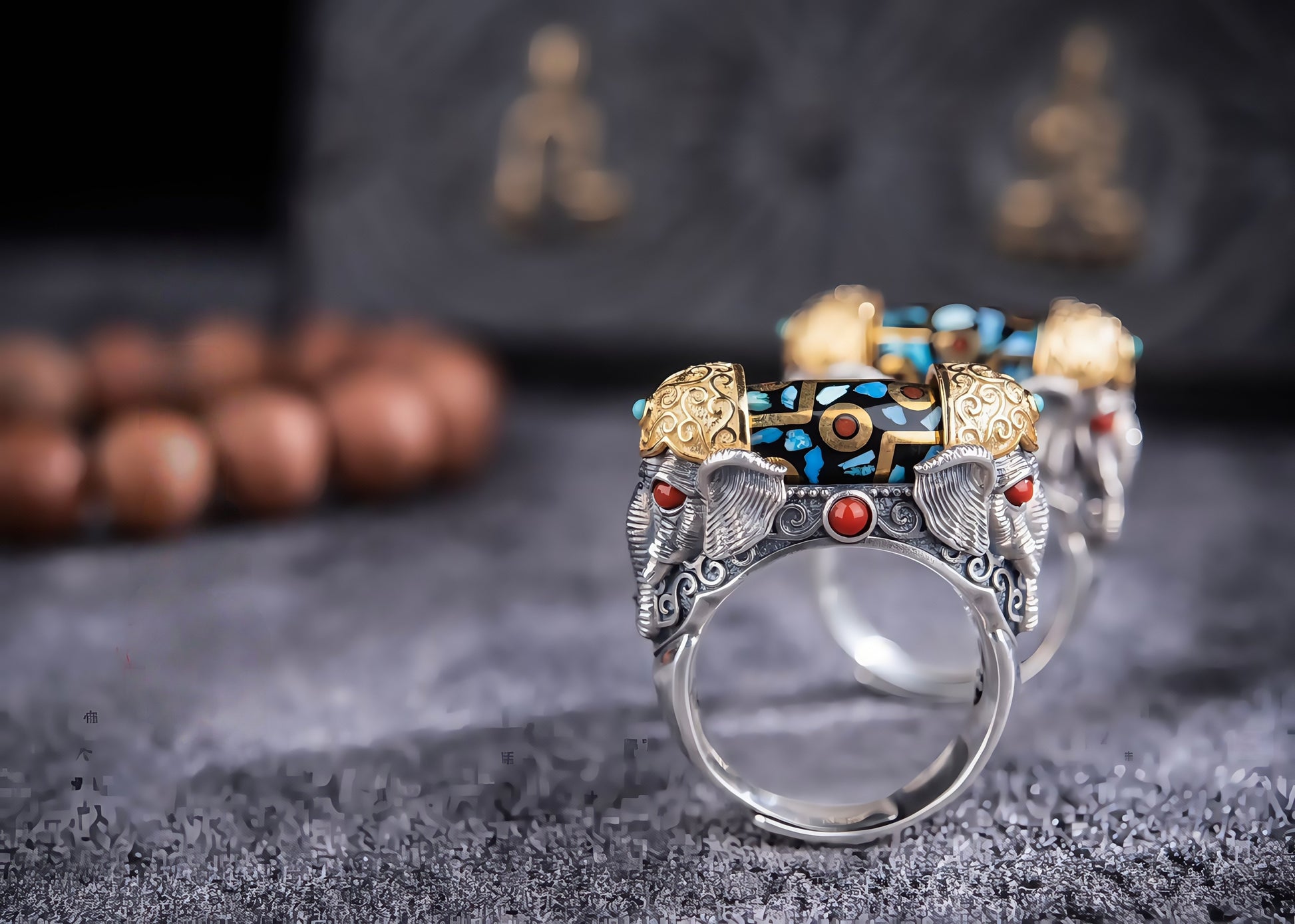 Buddha Trace Divine Ganesha Ring Buddha Trace