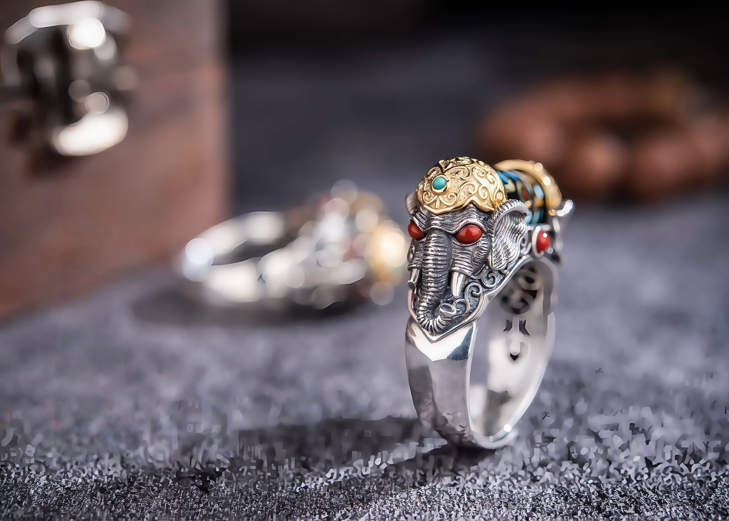 Buddha Trace Divine Ganesha Ring Buddha Trace