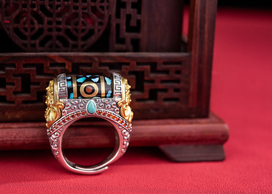 Buddha Trace Samantabhadra Bodhisattva Ring Buddha Trace