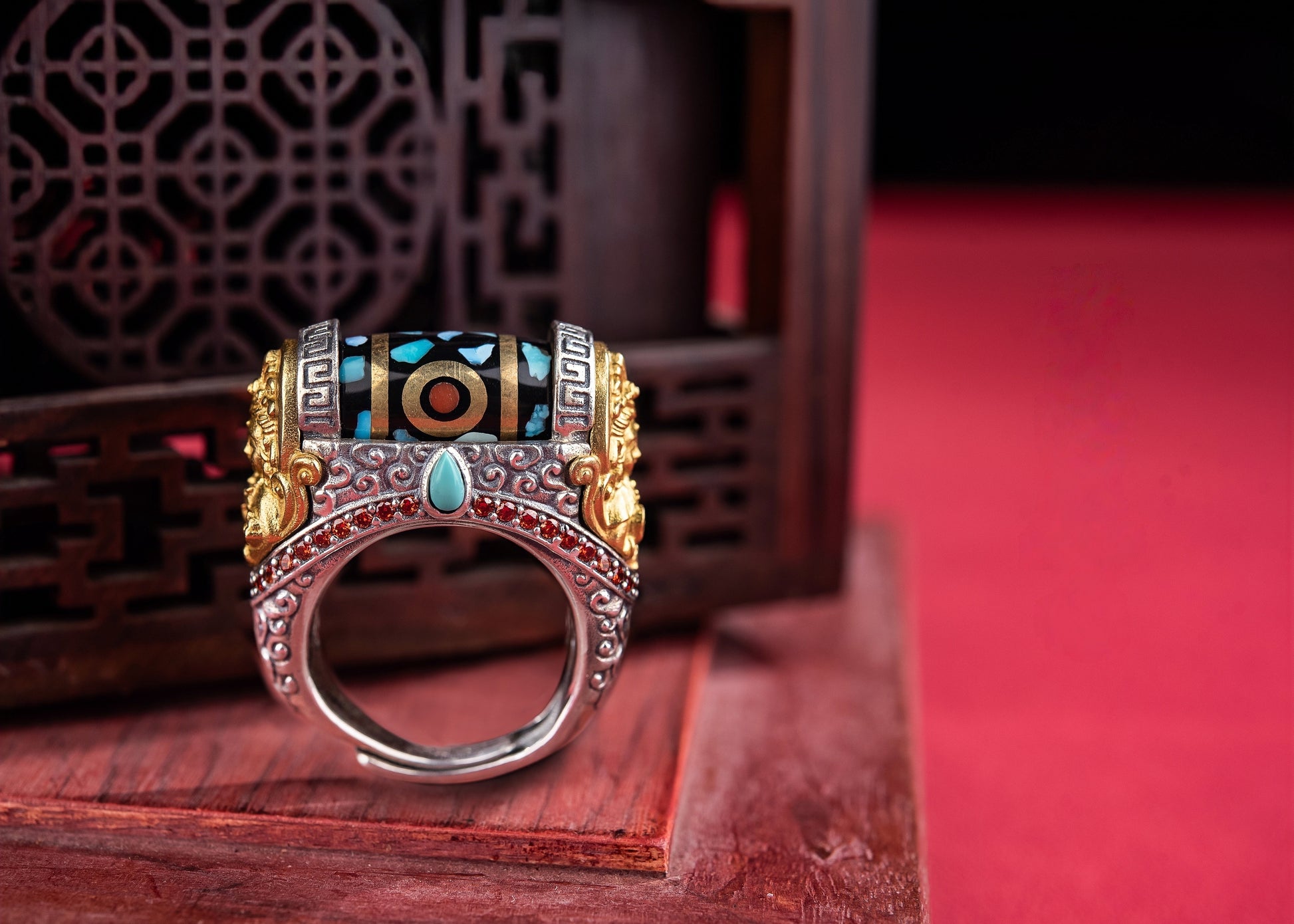 Buddha Trace Samantabhadra Bodhisattva Ring Buddha Trace