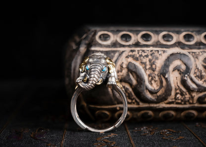 Buddha Trace Lucky Elephant Ring Buddha Trace