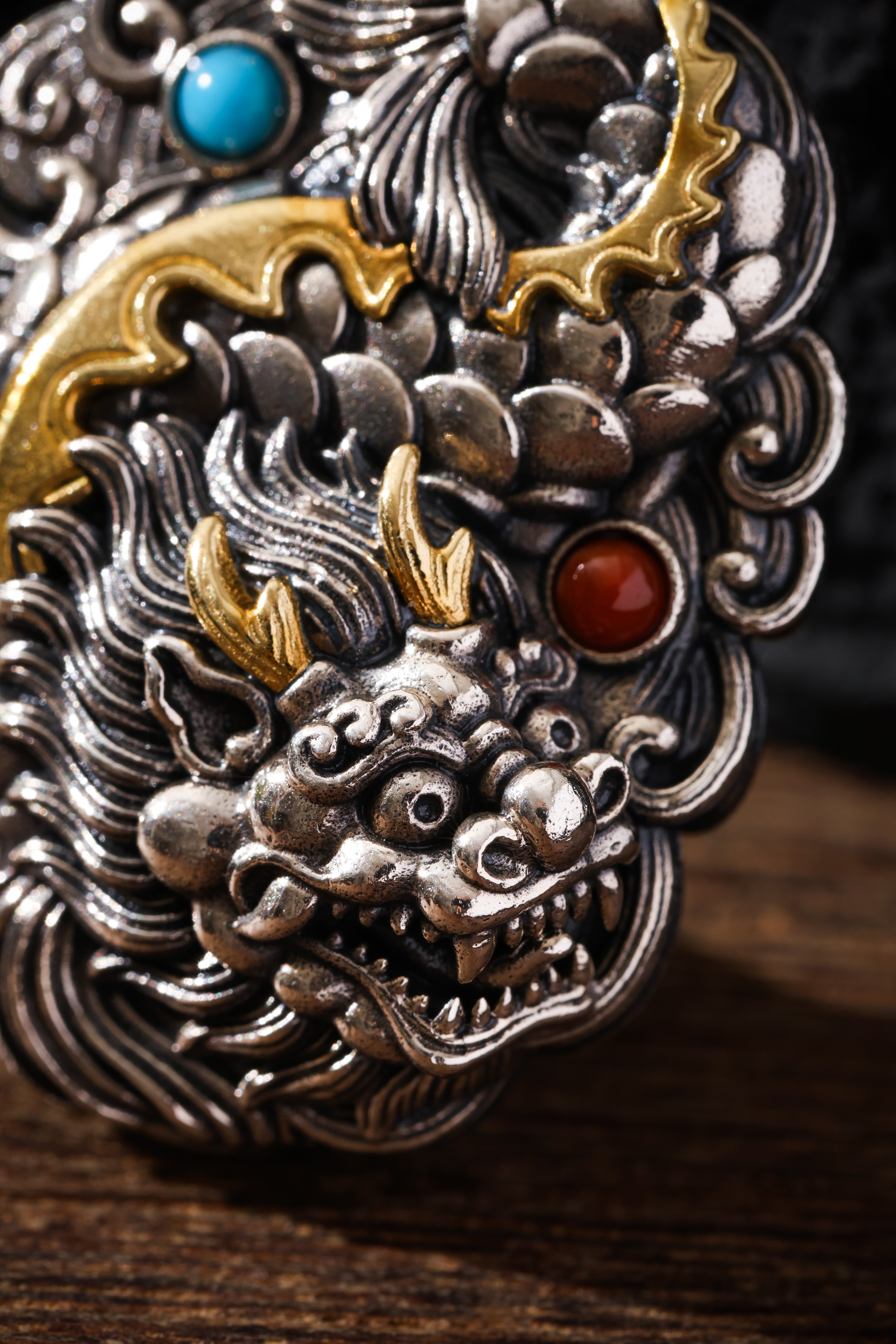 Buddha Trace Dragon Fish Spirit Pendant Buddha Trace