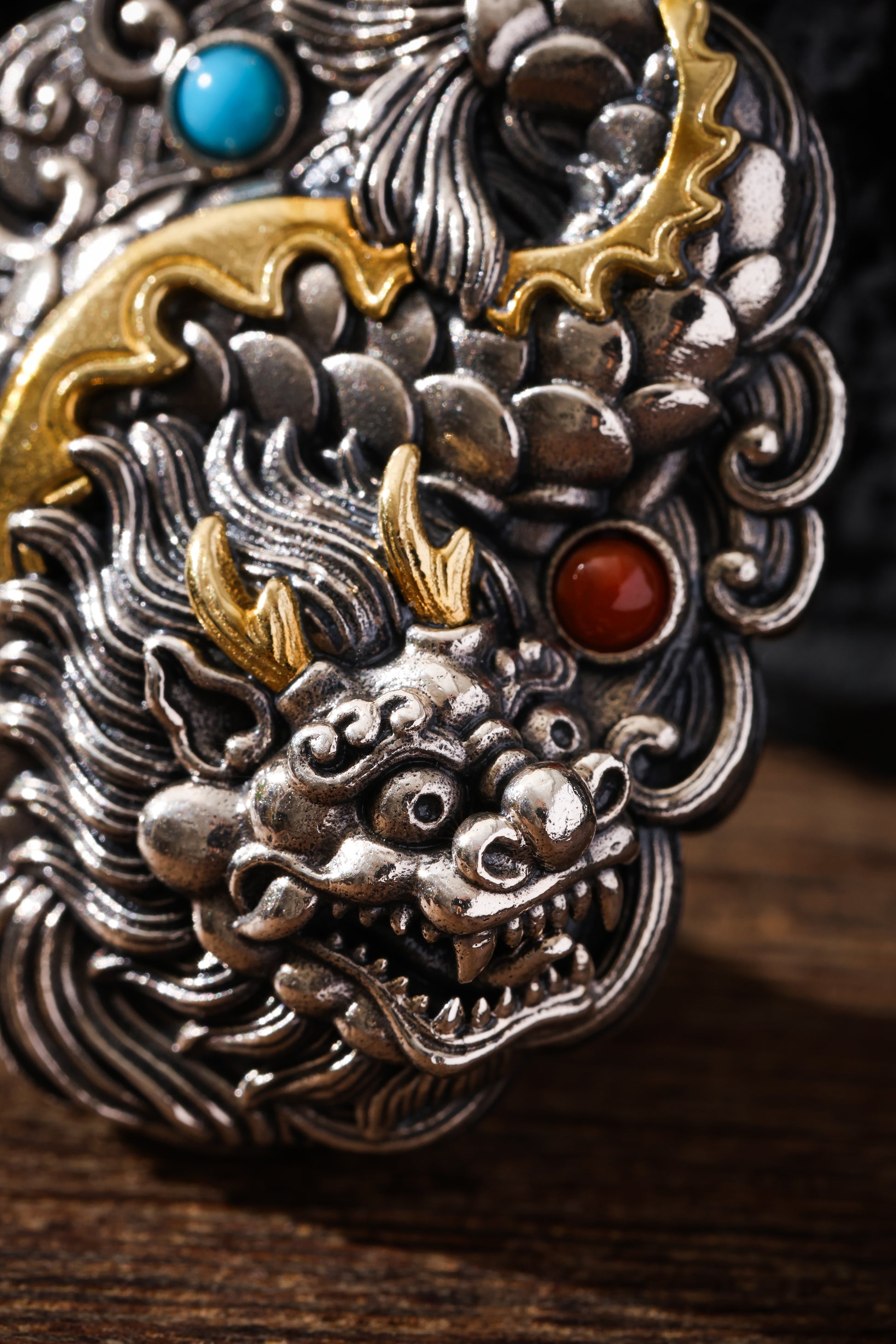 Buddha Trace Dragon Fish Spirit Pendant Buddha Trace