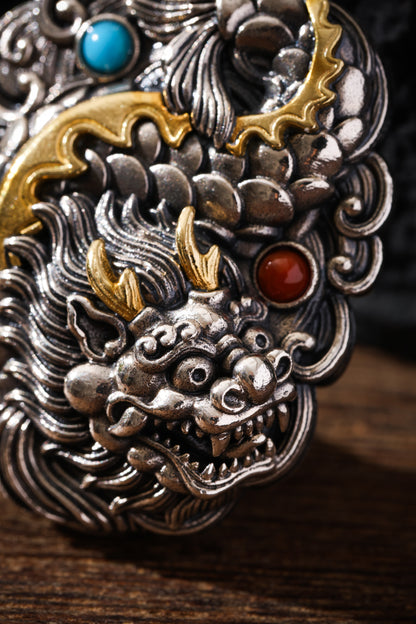 Buddha Trace Dragon Fish Spirit Pendant Buddha Trace