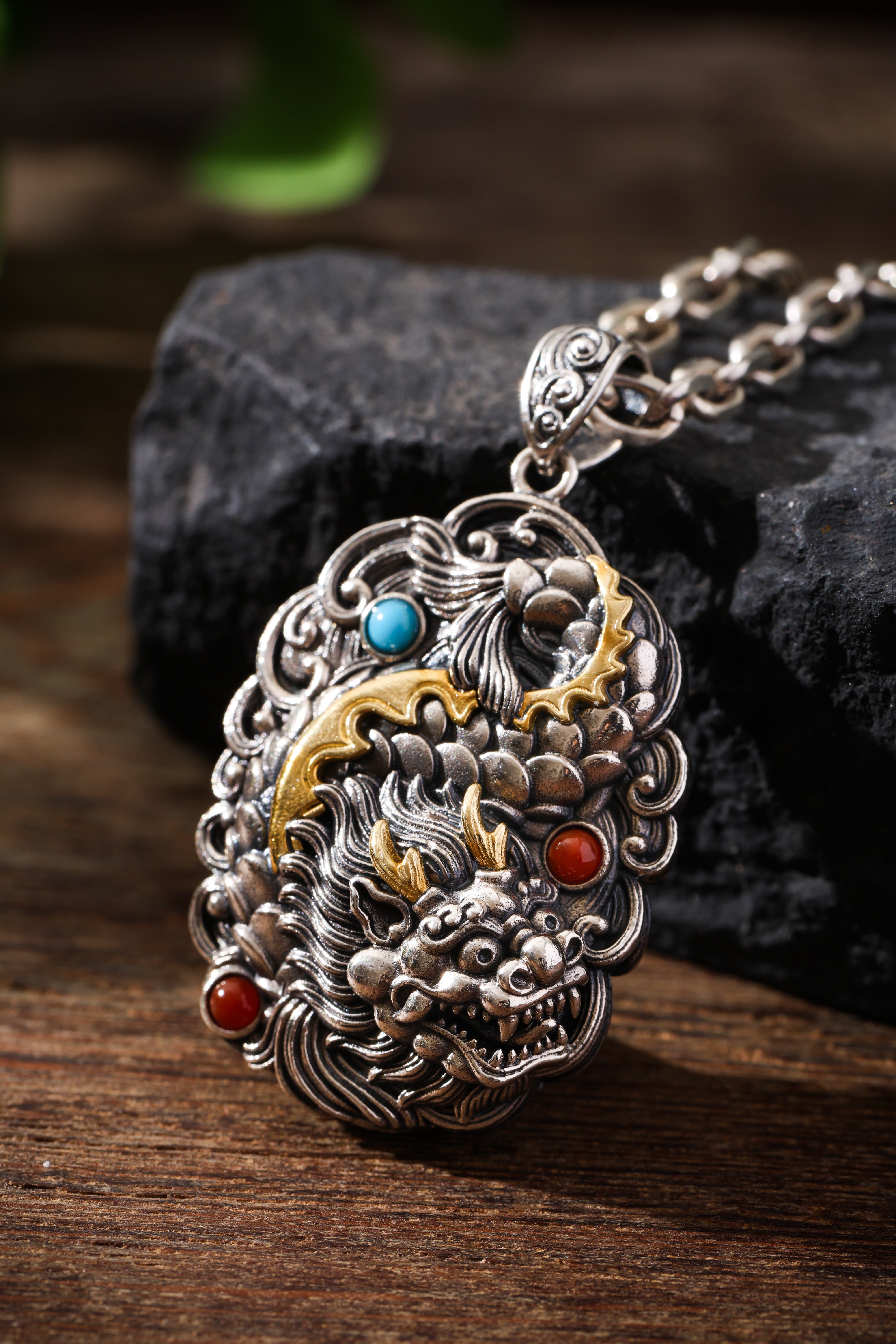 Buddha Trace Dragon Fish Spirit Pendant Buddha Trace