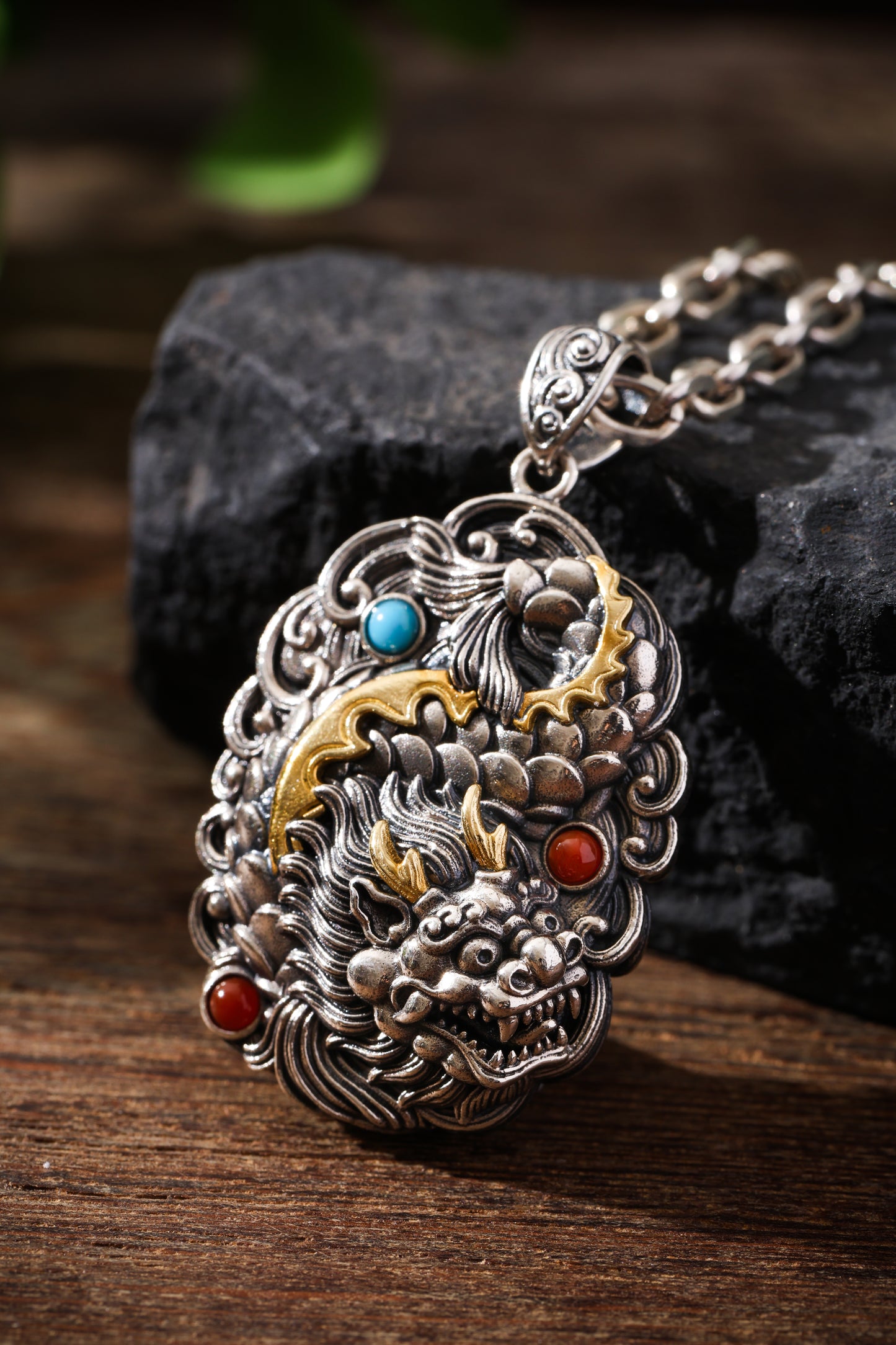Buddha Trace Dragon Fish Spirit Pendant Buddha Trace