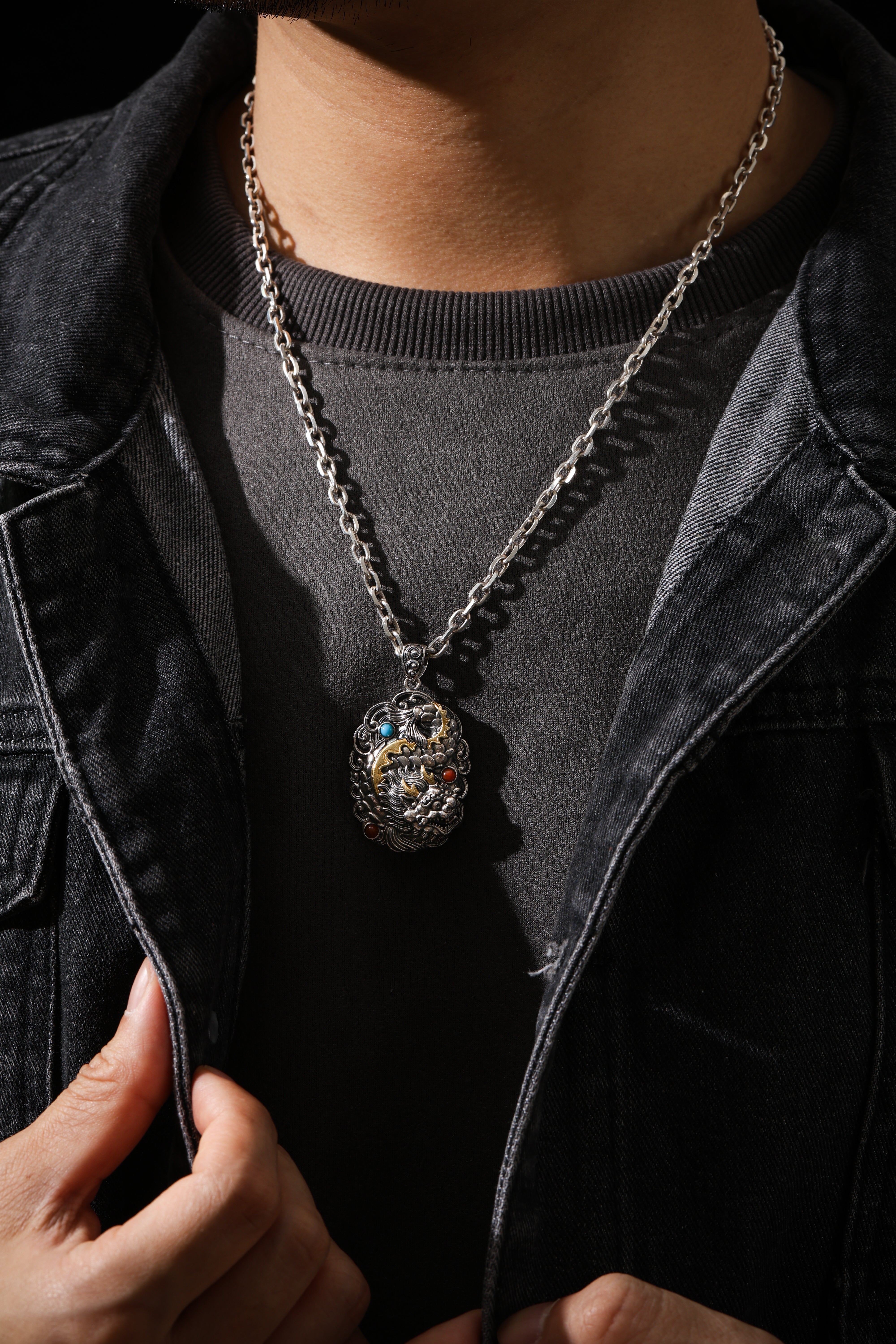 Buddha Trace Dragon Fish Spirit Pendant Buddha Trace