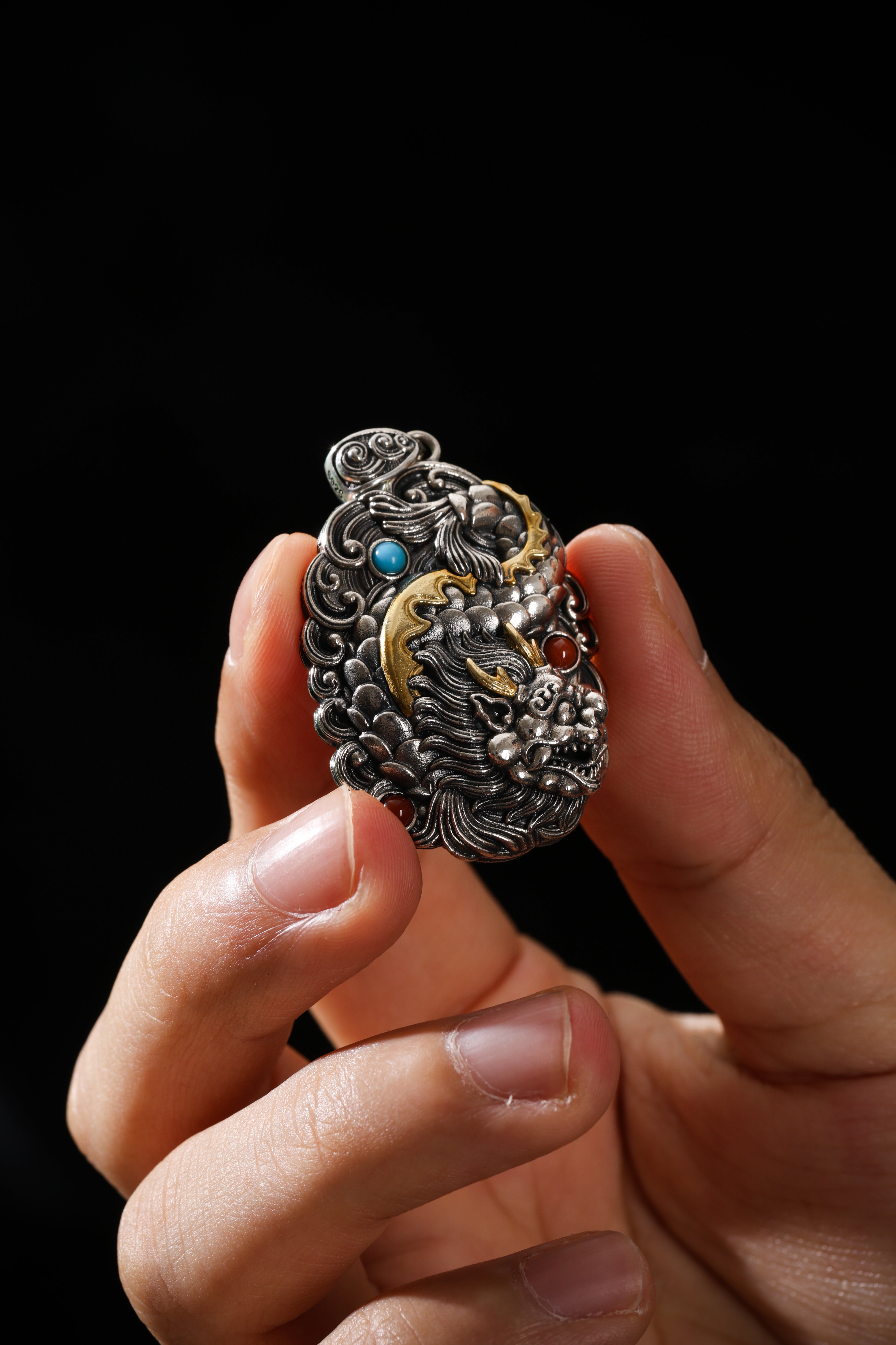 Buddha Trace Dragon Fish Spirit Pendant Buddha Trace