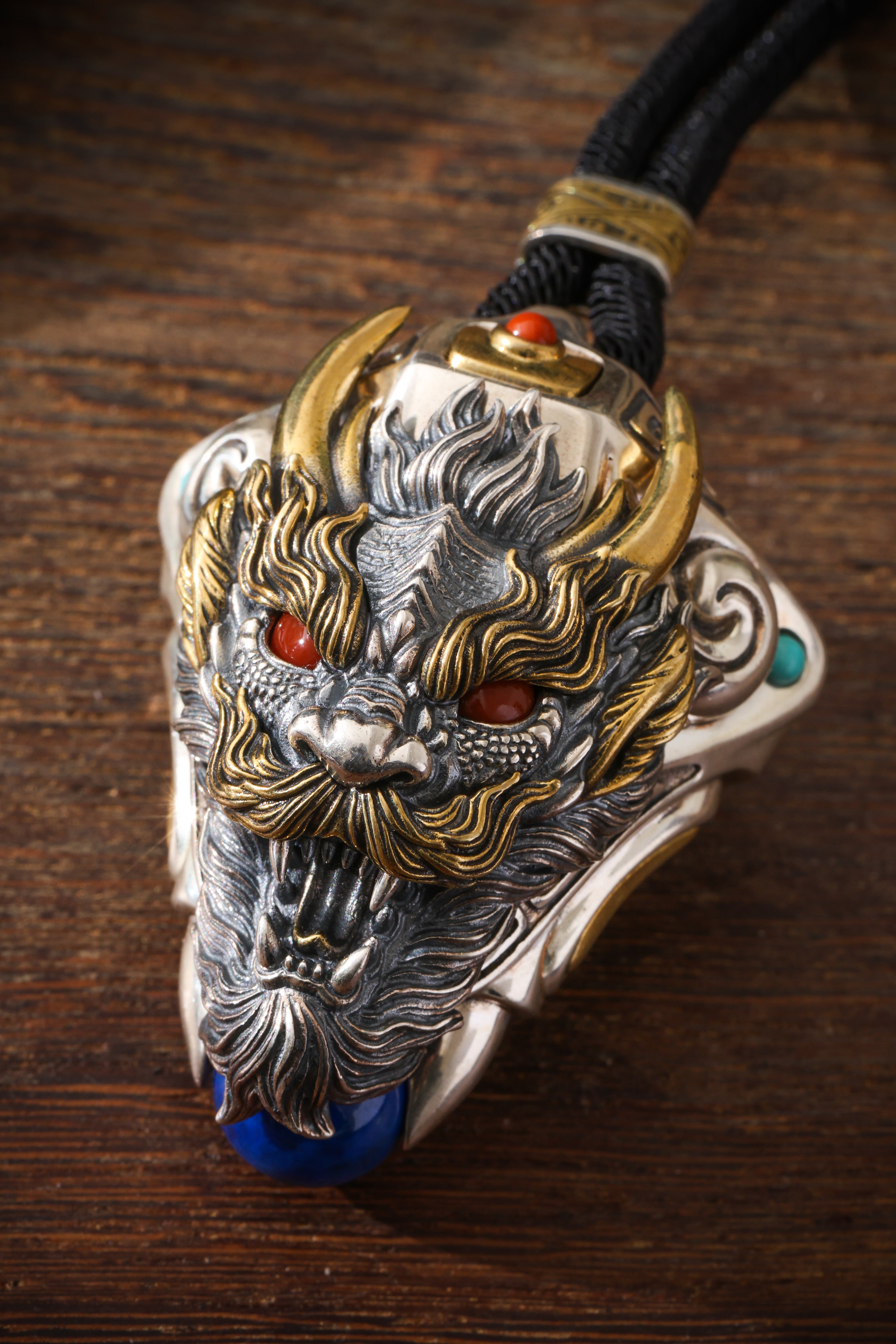 Buddha Trace Tibetan Dragon-Subduing Arhat Pendant Buddha Trace