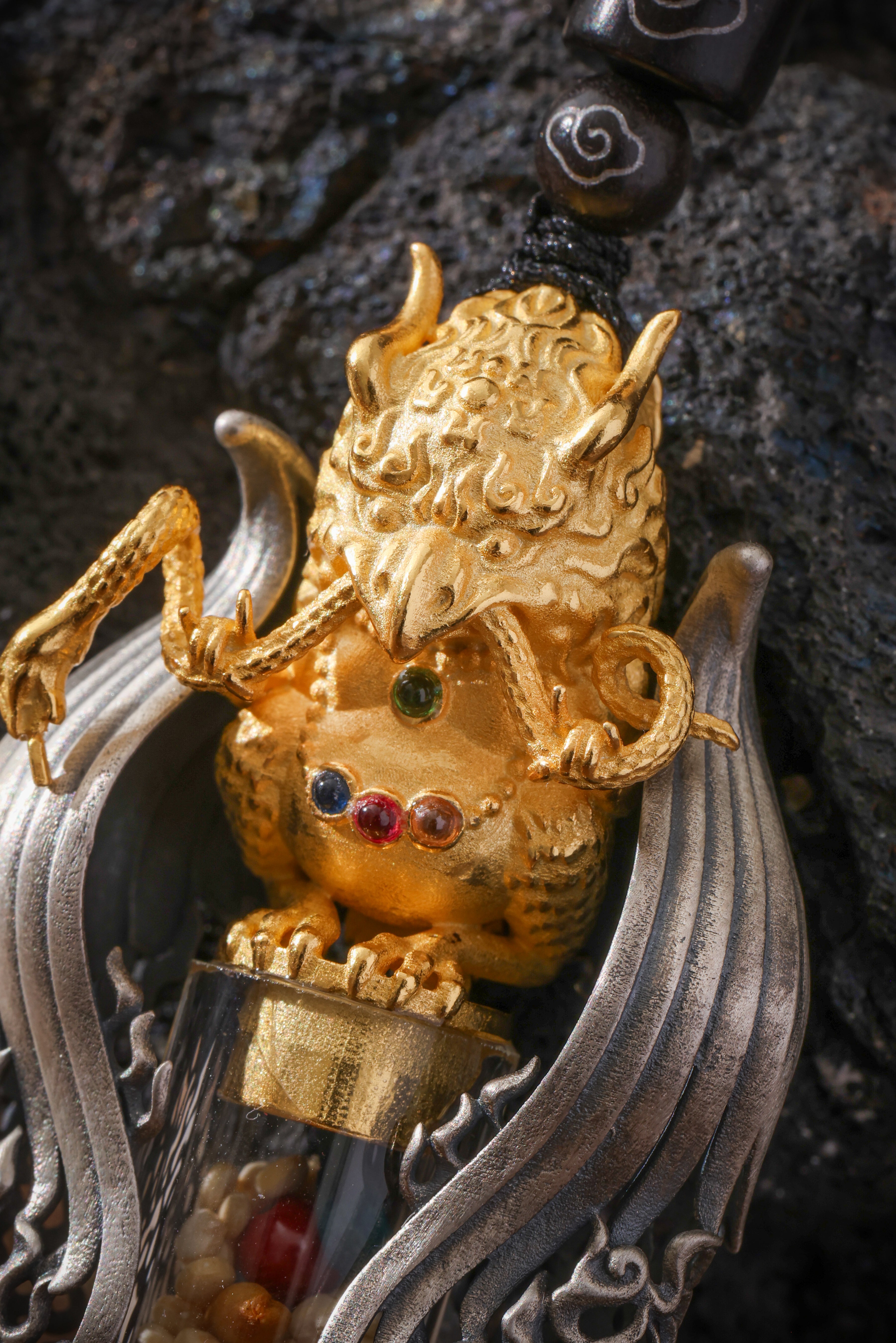 Buddha Trace Tibetan Garuda Buddha Grain Pendant Buddha Trace