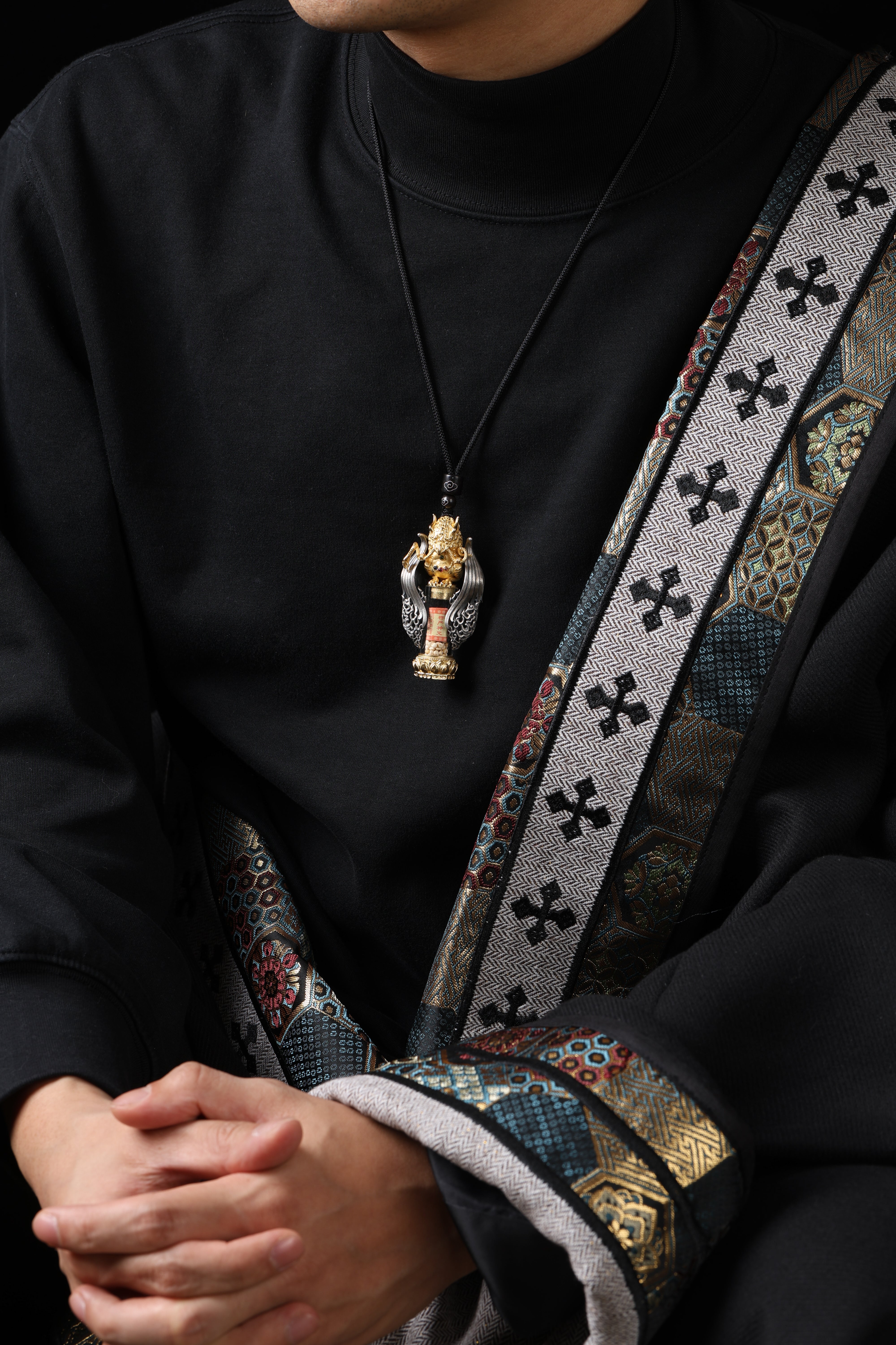 Buddha Trace Tibetan Garuda Buddha Grain Pendant Buddha Trace