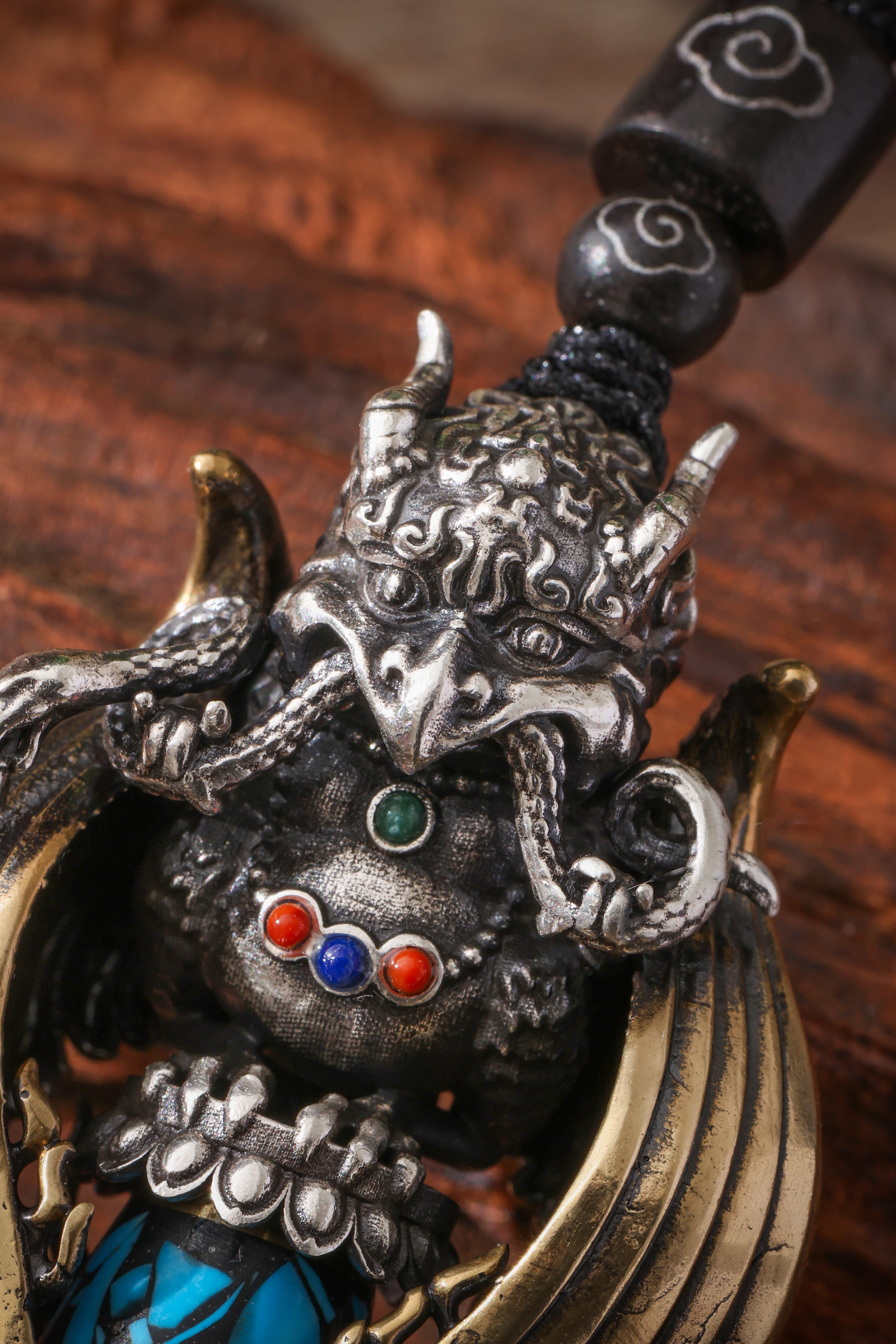 Buddha Trace Tibetan Garuda Dzi Pendant Buddha Trace