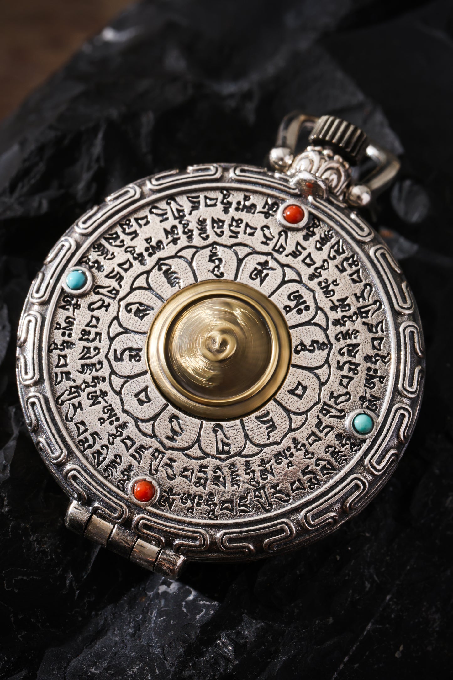 Buddha Trace Guru Rinpoche Heart Mantra Gawu Pendant Buddha Trace