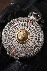 Buddha Trace Guru Rinpoche Heart Mantra Gawu Pendant Buddha Trace