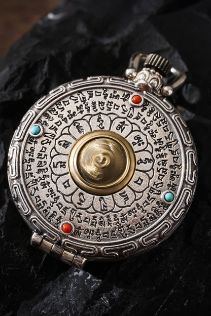 Buddha Trace Guru Rinpoche Heart Mantra Gawu Pendant Buddha Trace