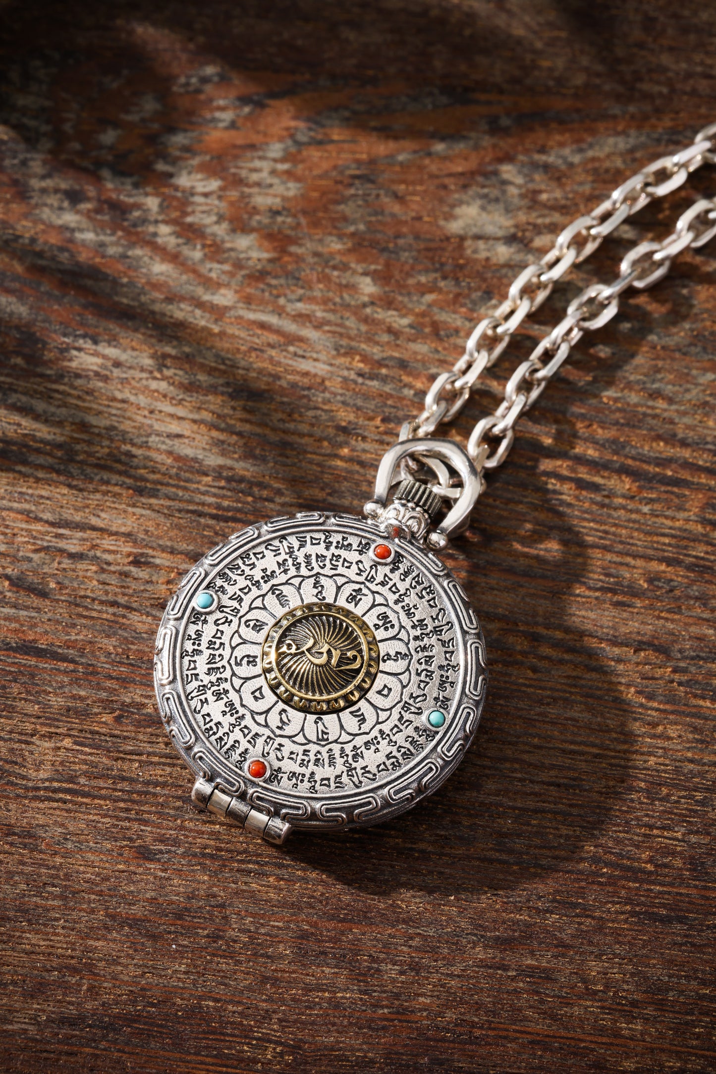 Buddha Trace Guru Rinpoche Heart Mantra Gawu Pendant Buddha Trace