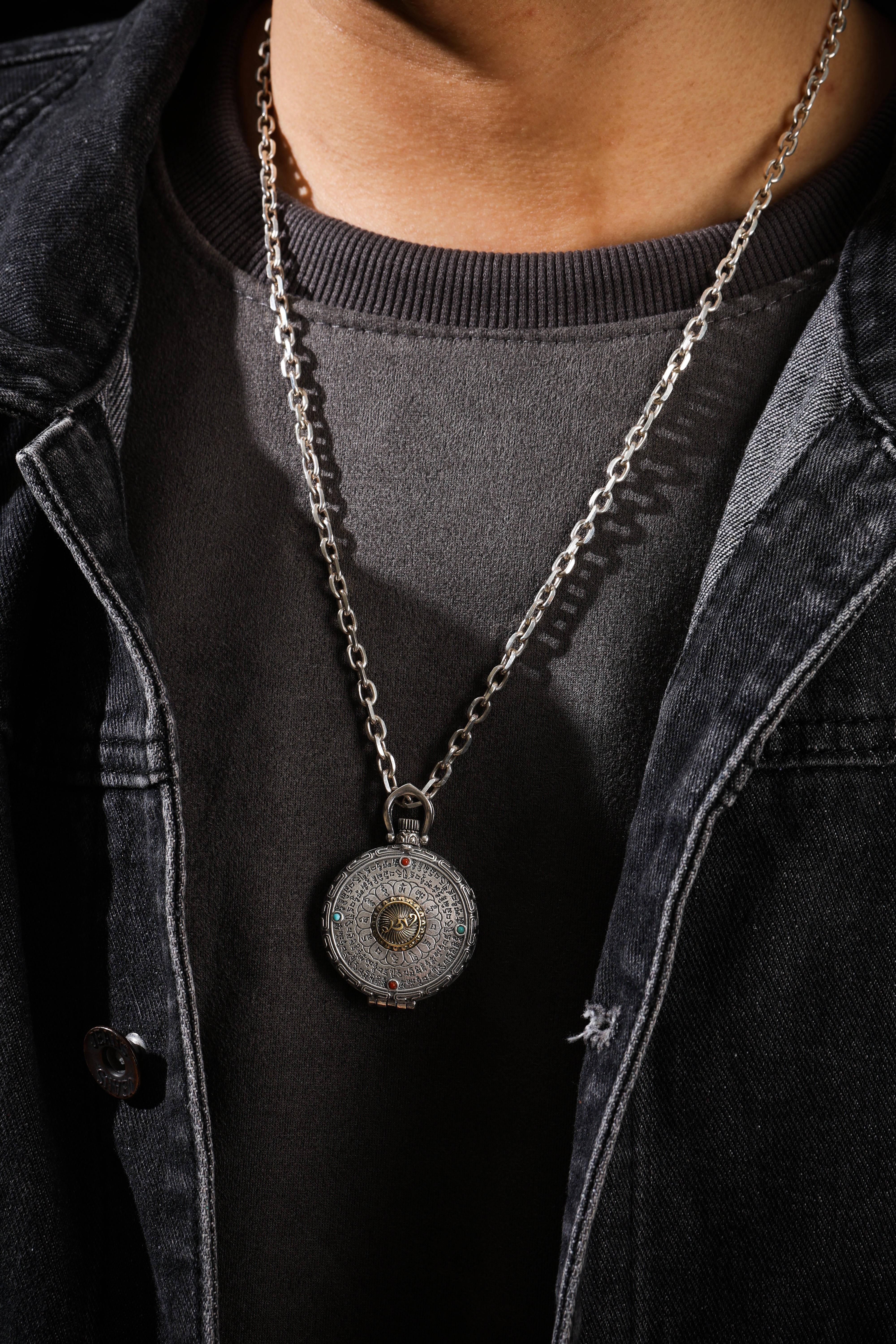 Buddha Trace Guru Rinpoche Heart Mantra Gawu Pendant Buddha Trace