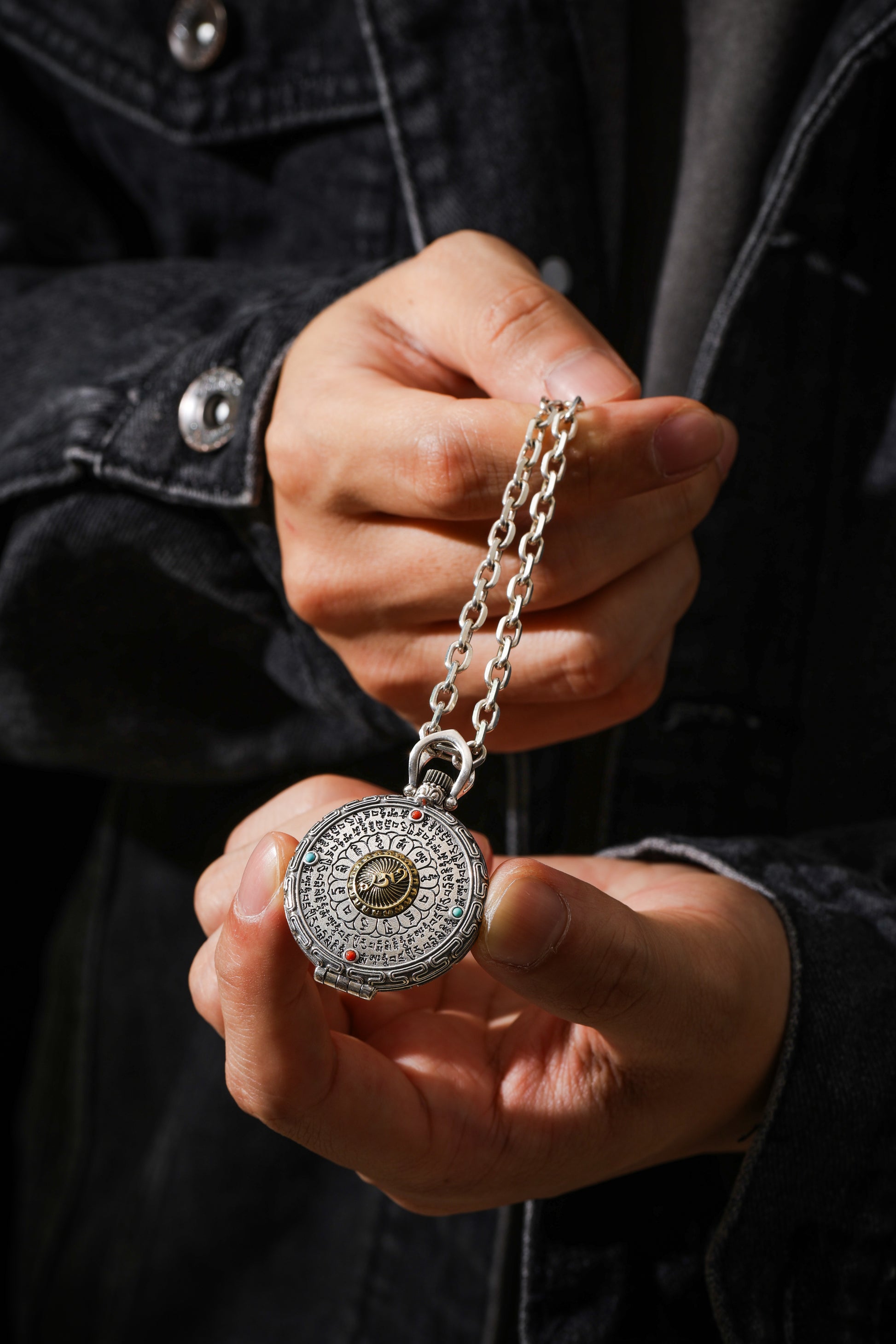 Buddha Trace Guru Rinpoche Heart Mantra Gawu Pendant Buddha Trace