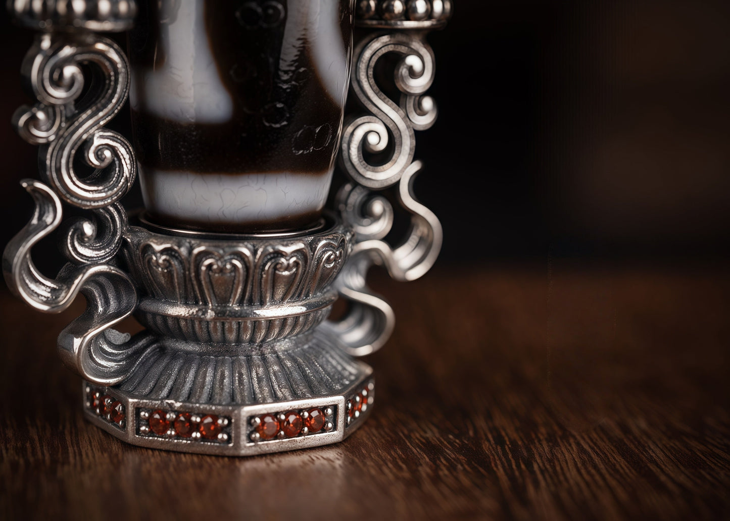 cintamaniBuddha Trace Cintamani DZI Pendant Buddha Trace