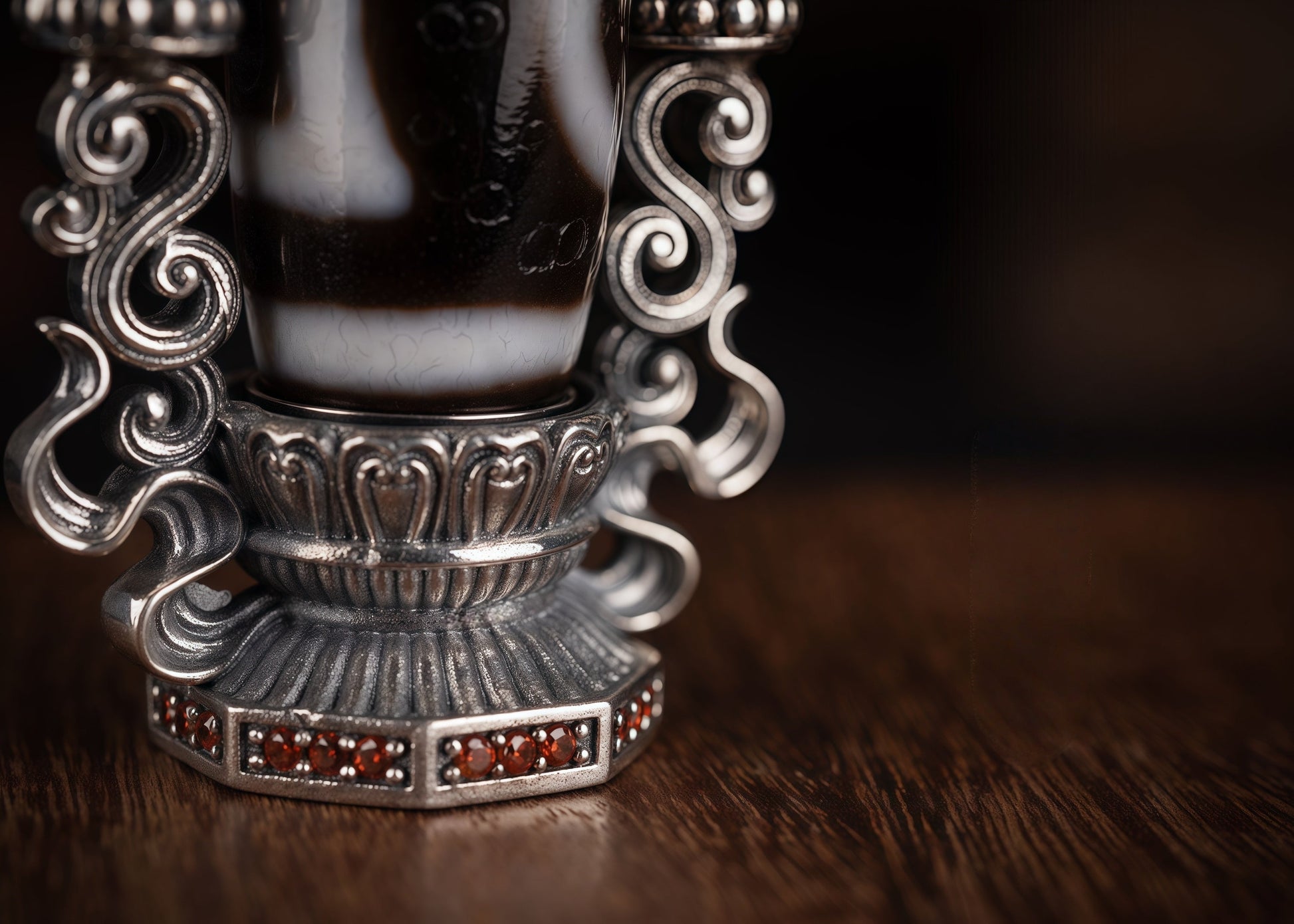 cintamaniBuddha Trace Cintamani DZI Pendant Buddha Trace