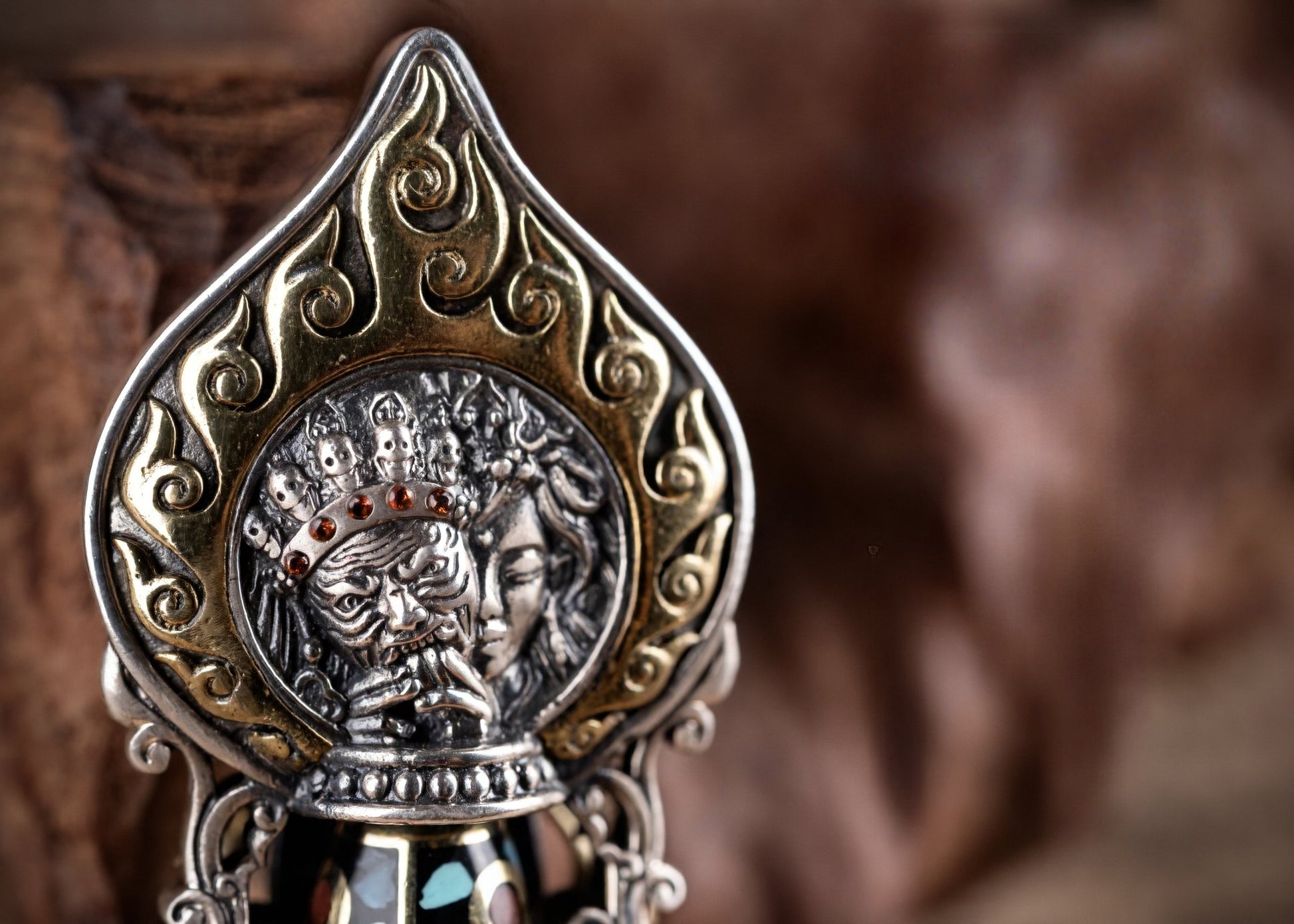 Buddha Trace Zakiram Wulan Flower Pendant Buddha Trace