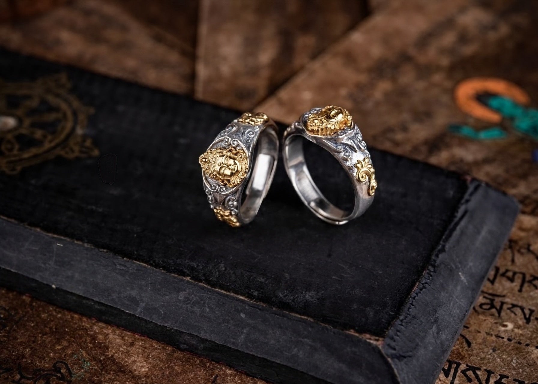 Buddha Trace Green Tara Ring Buddha Trace