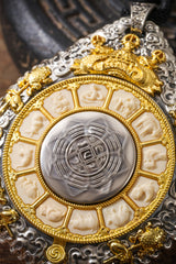 Buddha Trace Tibetan Mammoth Ivory Gawu Pendant Buddha Trace