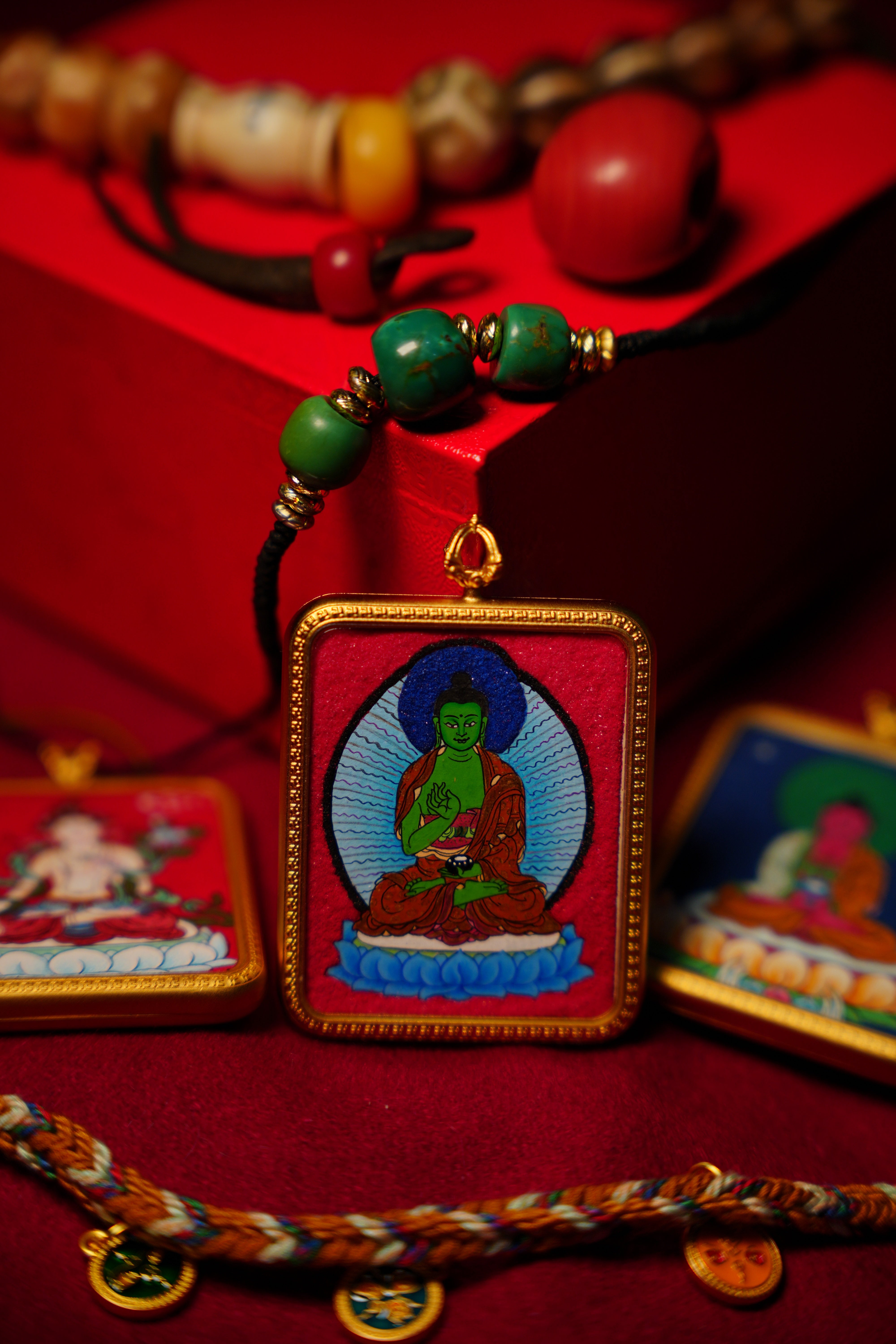 Buddha Trace Tibetan Medicine Buddha Thangka Buddha Trace