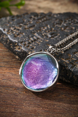 Natural Meteoritic Iron Single-Sided Pendant Buddha Trace