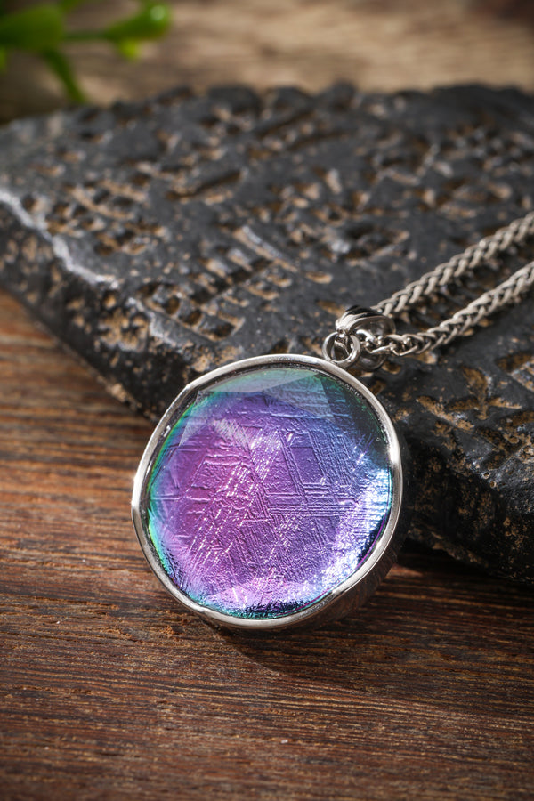 Natural Meteoritic Iron Single-Sided Pendant