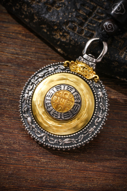 Buddha Trace Nine Palaces and Eight Trigrams Pendant Buddha Trace