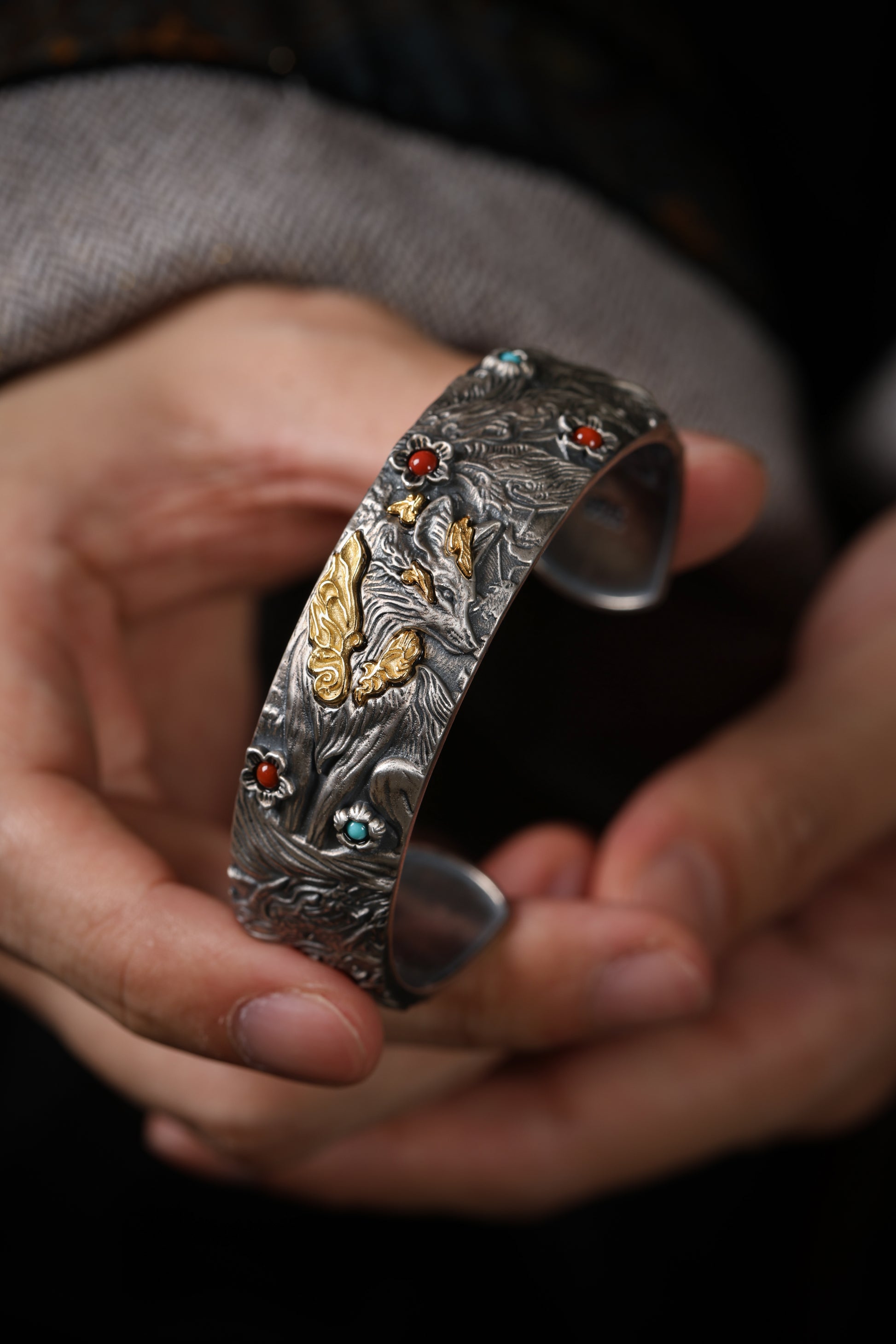 Buddha Trace Tibetan Nine-Tailed Fox Guardian Bracelet Buddha Trace