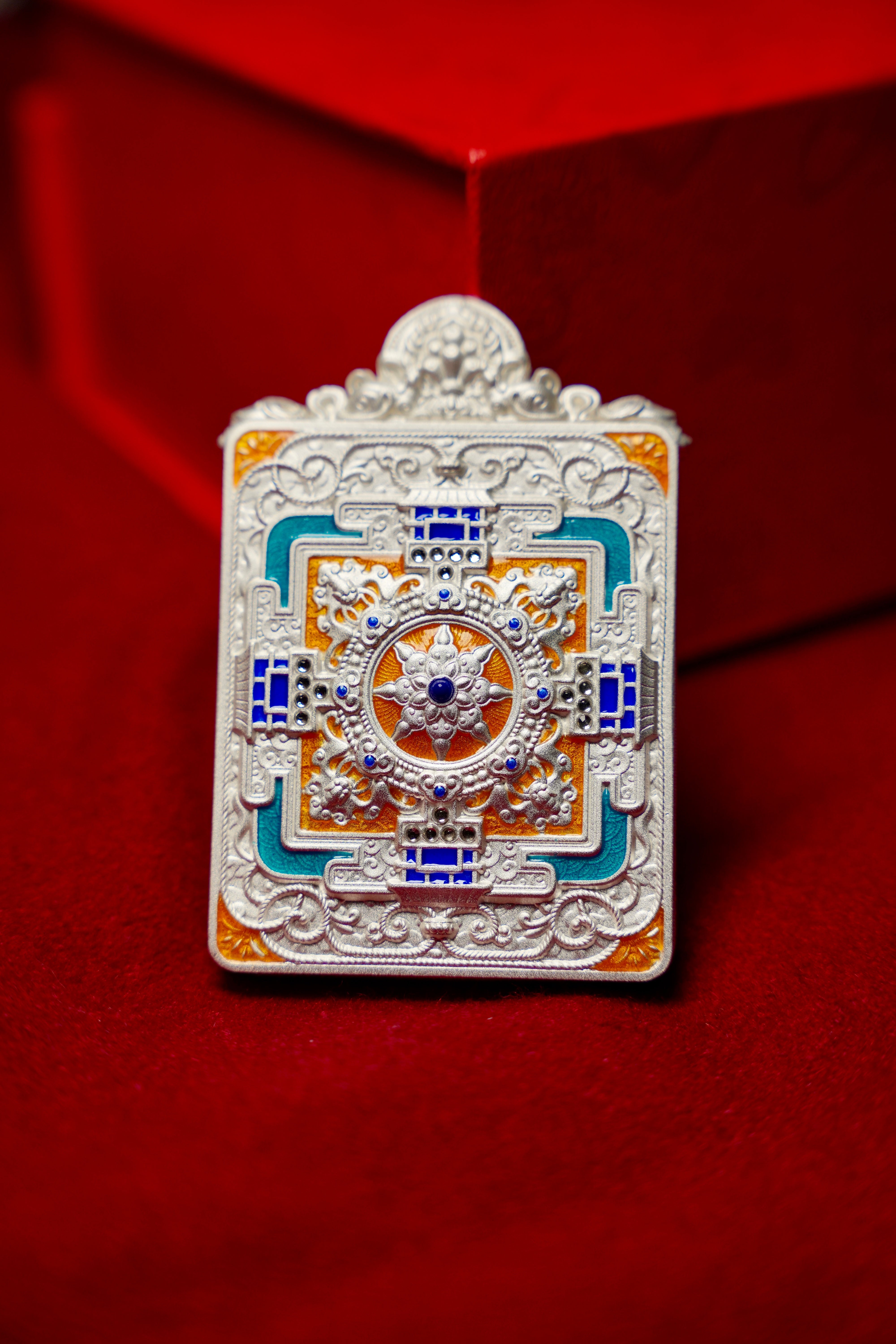 Buddha Trace Tibetan Padmasambhava Thangka Buddha Trace