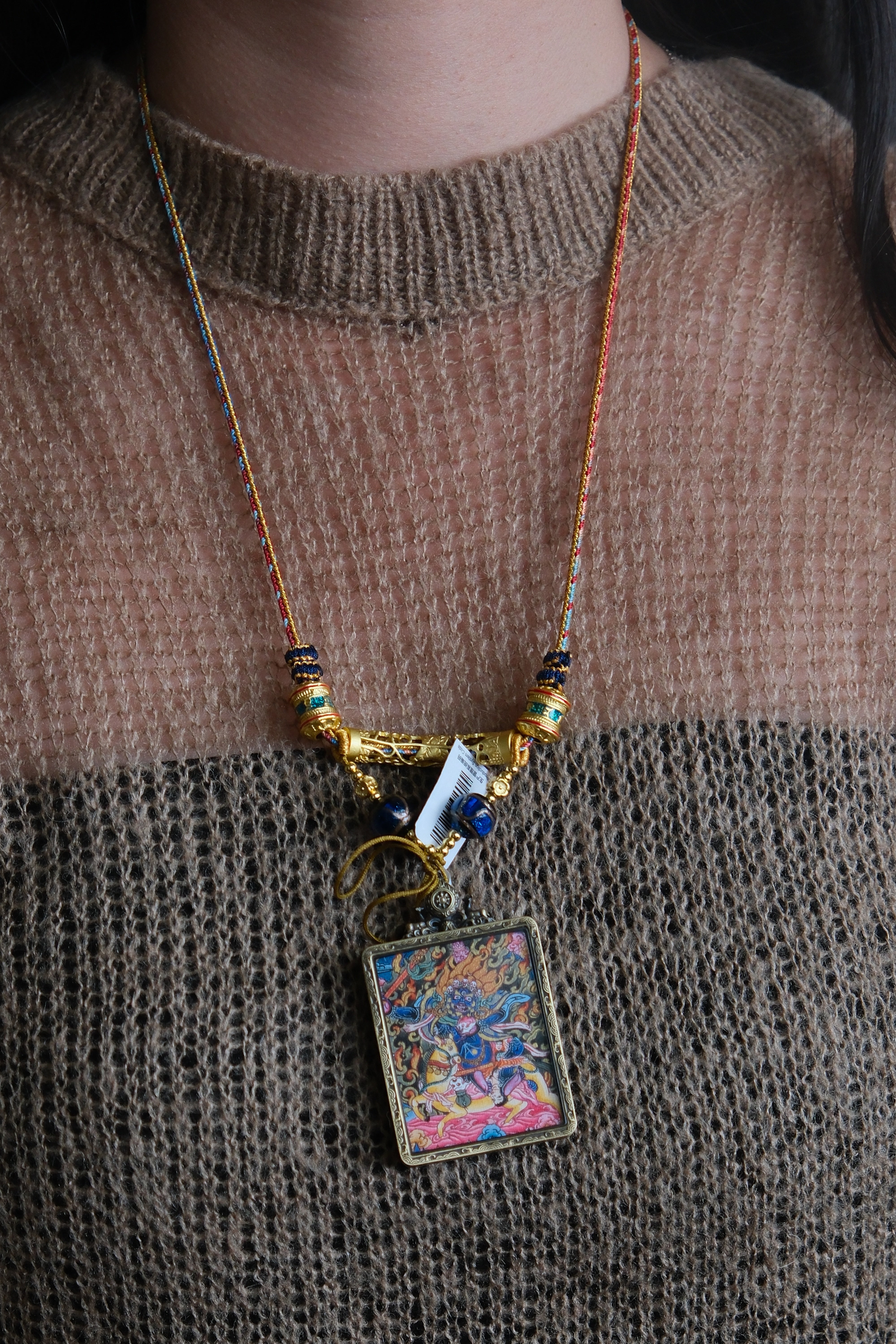 Buddha Trace Tibetan Palden Lhamo Thangka Buddha Trace