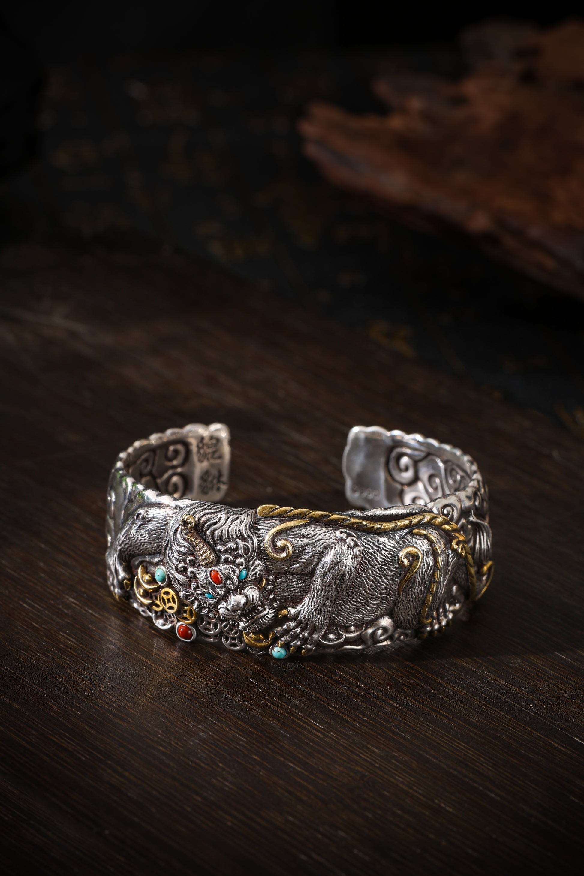 Buddha Trace Tibetan Pixiu Guardian Bracelet Buddha Trace