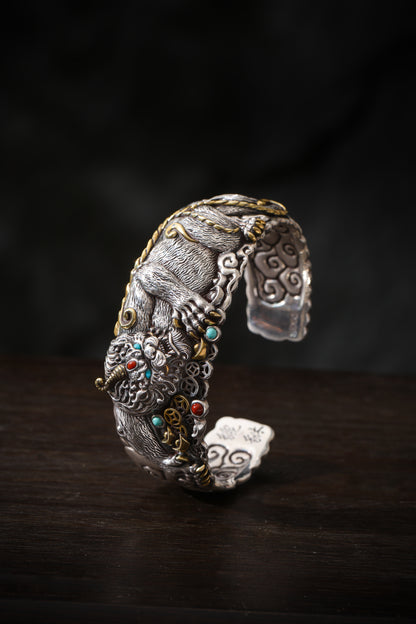 Buddha Trace Tibetan Pixiu Guardian Bracelet Buddha Trace