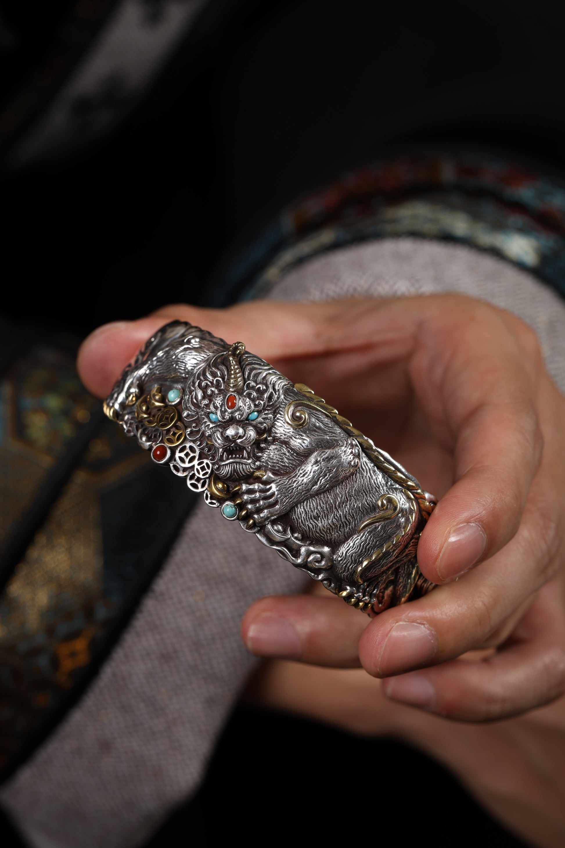 Buddha Trace Tibetan Pixiu Guardian Bracelet Buddha Trace