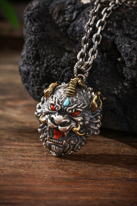 Buddha Trace Tibetan Pixiu Guardian Pendant Buddha Trace