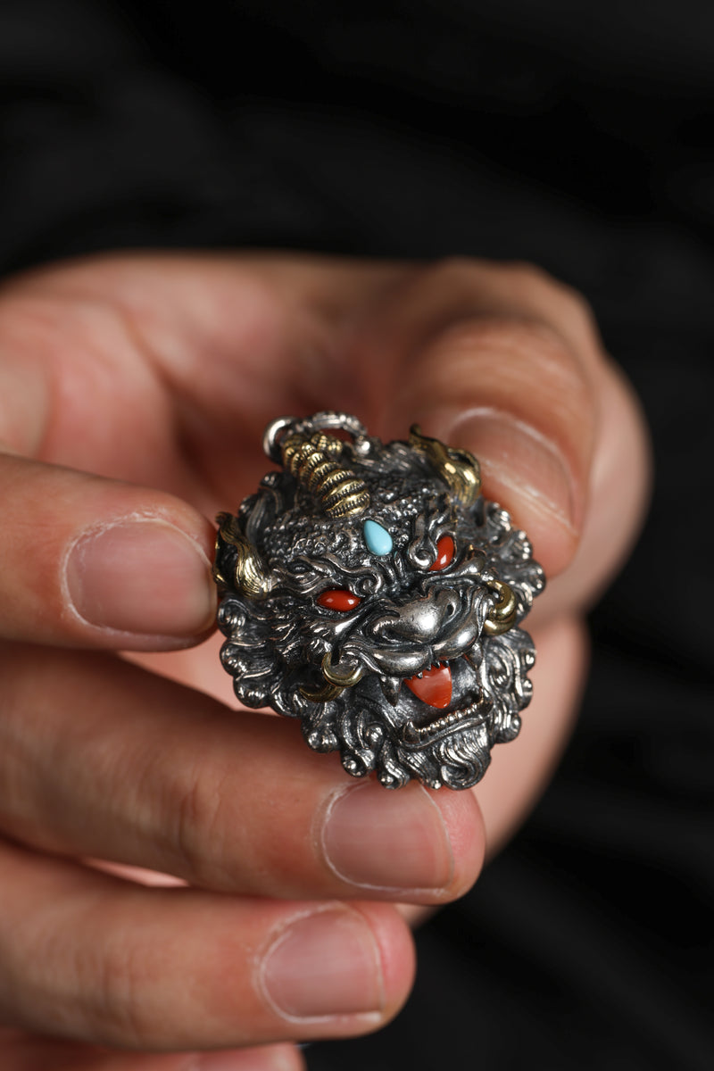 Buddha Trace Tibetan Pixiu Guardian Pendant Buddha Trace